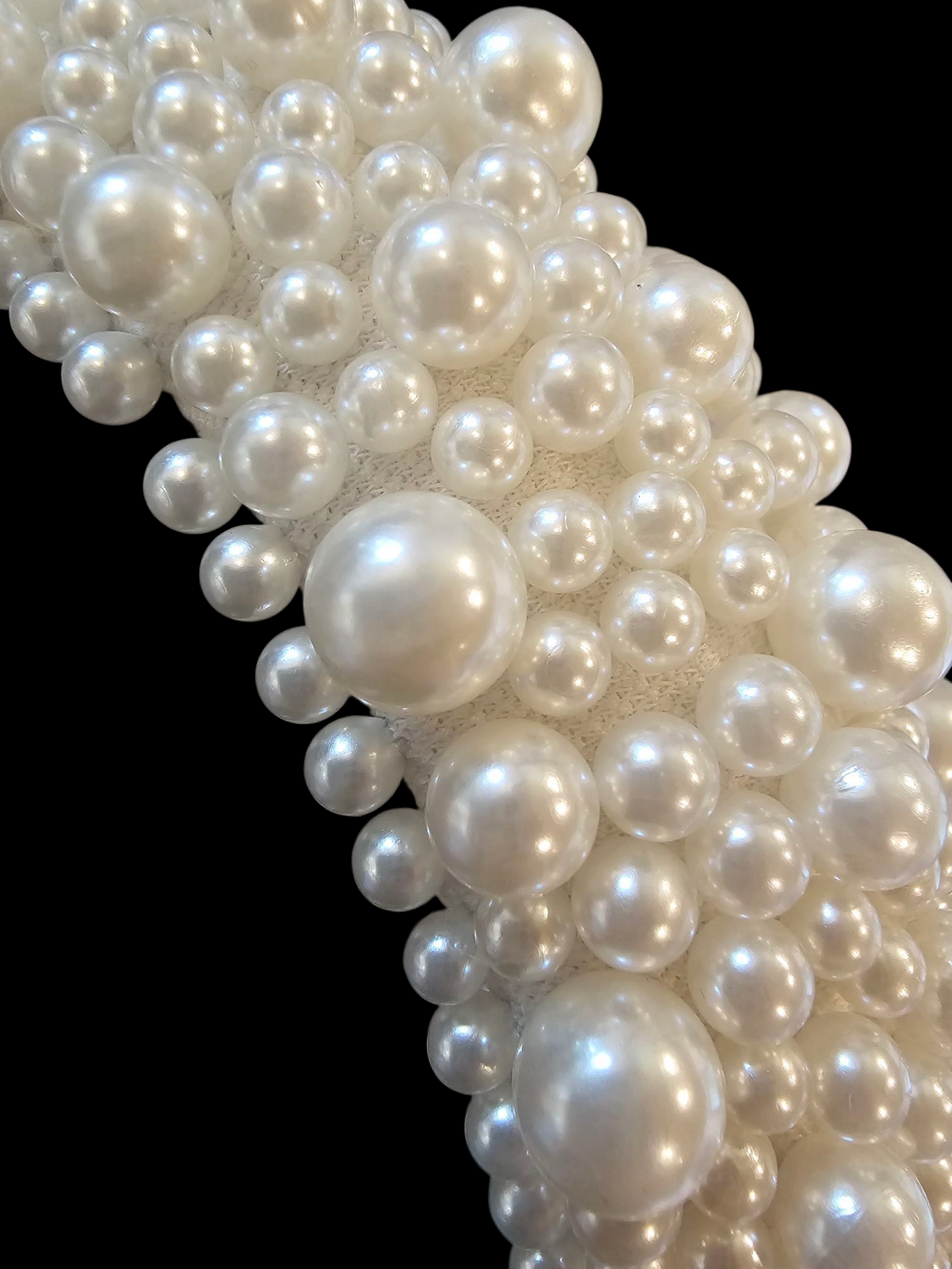 White/Large Pearl Headband - Marionat