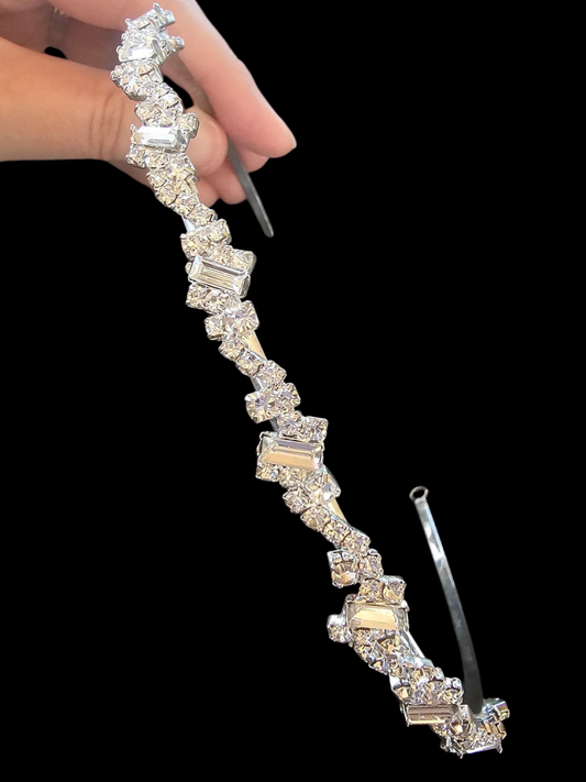 Silver/Rhinestone Simple Tiara