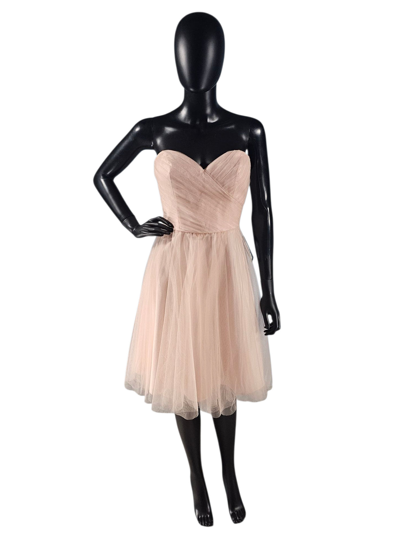 Blush Tulle Sweetheart Short Party Dress - Mori Lee