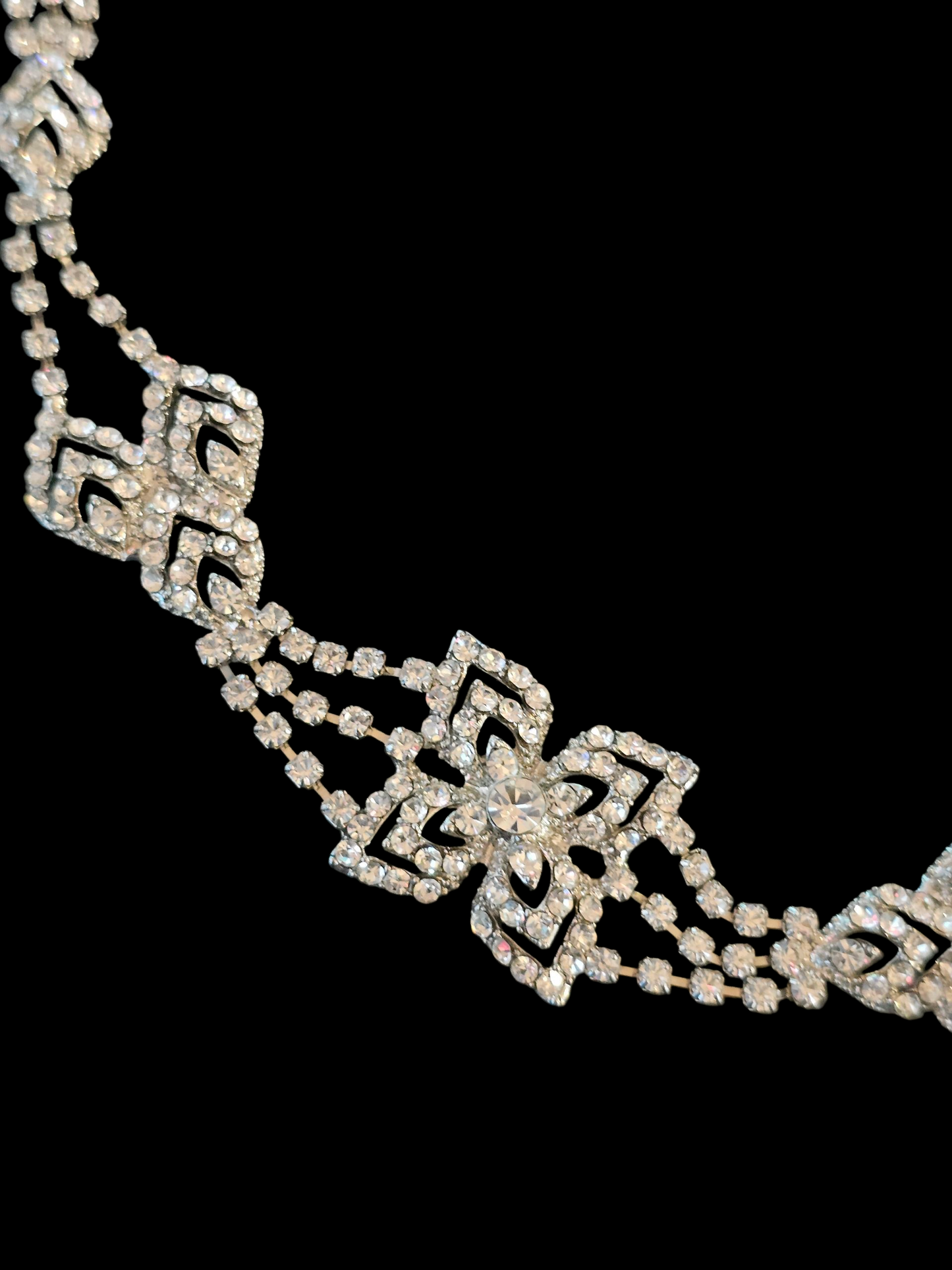 Art Deco Crystal Hair Coronet