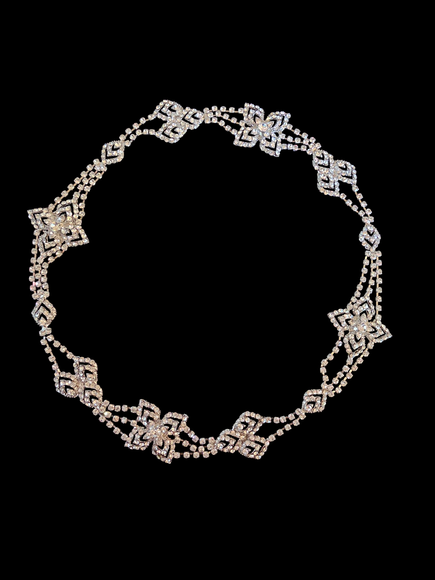 Art Deco Crystal Hair Coronet