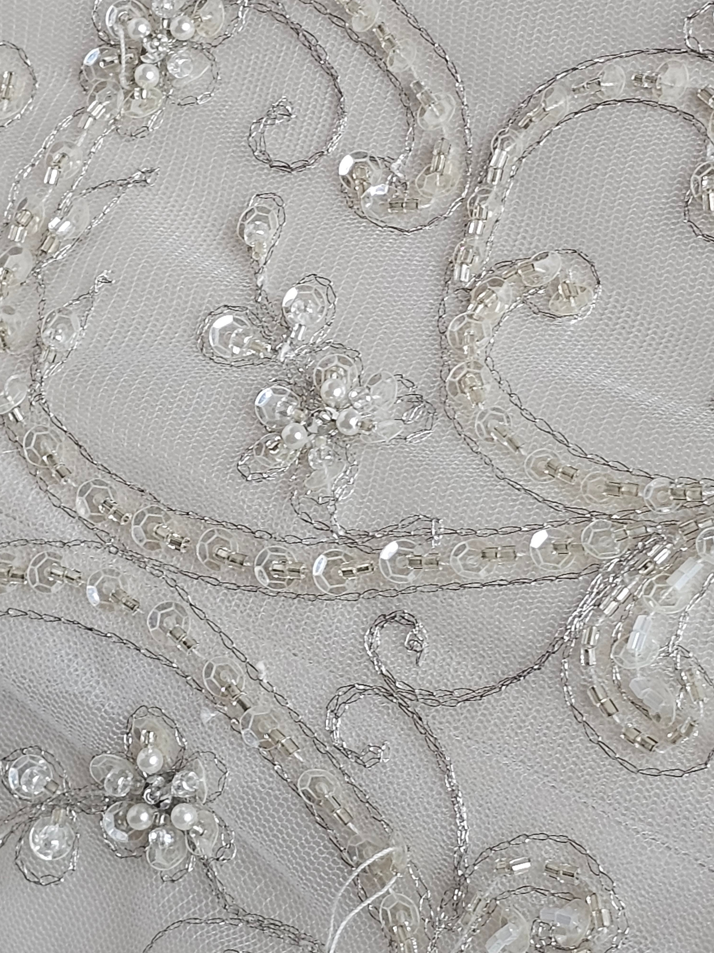 Champagne Empire Satin V-Neck Wedding Gown - Casablanca