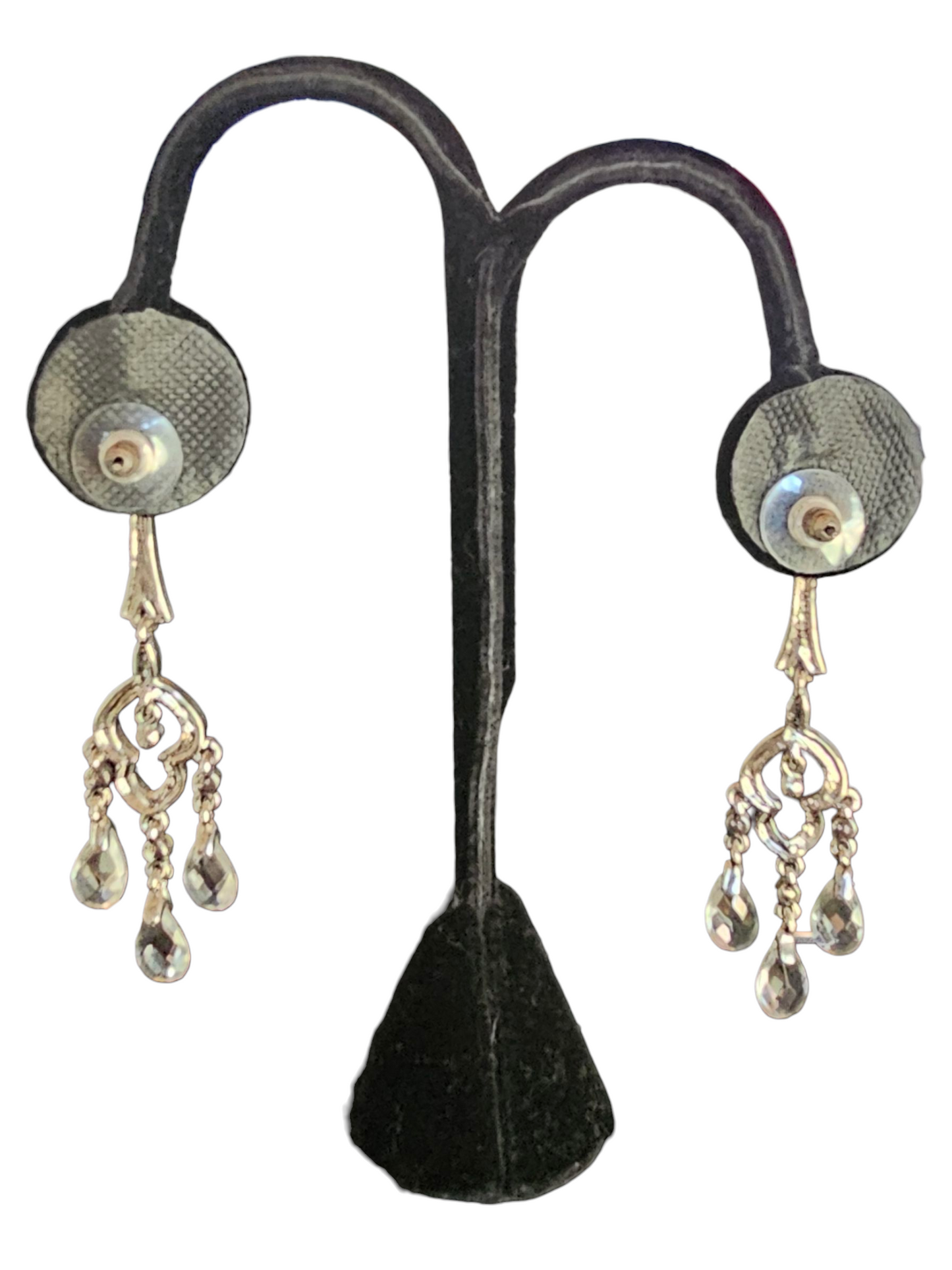 Silver Crystal Chandalier Earring