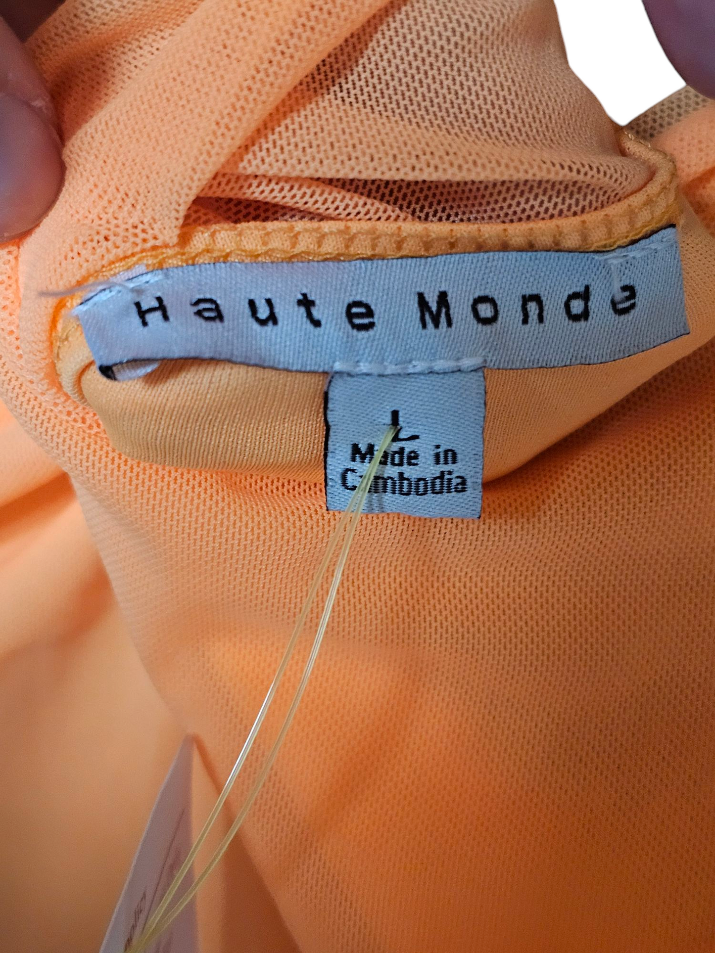 Sherbet Stretch Net Sheath Dress - NWT Haute Monde