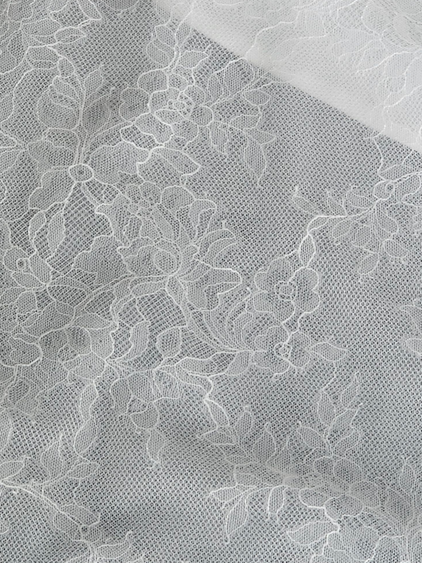 Ivory Lace Embroidered A-Line Shrug Sleeve Wedding Gown - Da Vinci