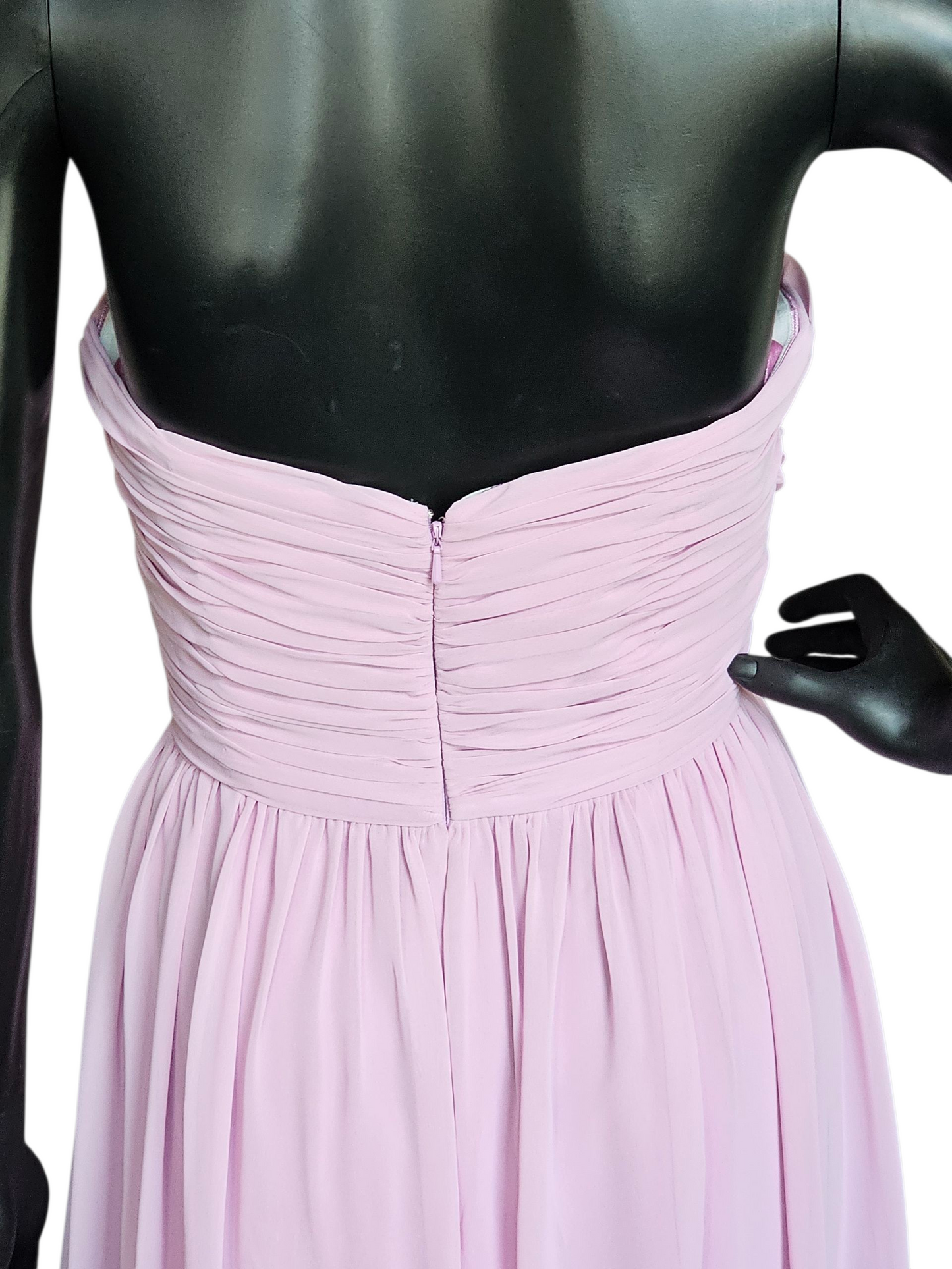 Orchid Chiffon Strapless Sweetheart Formal Dress - Alexia