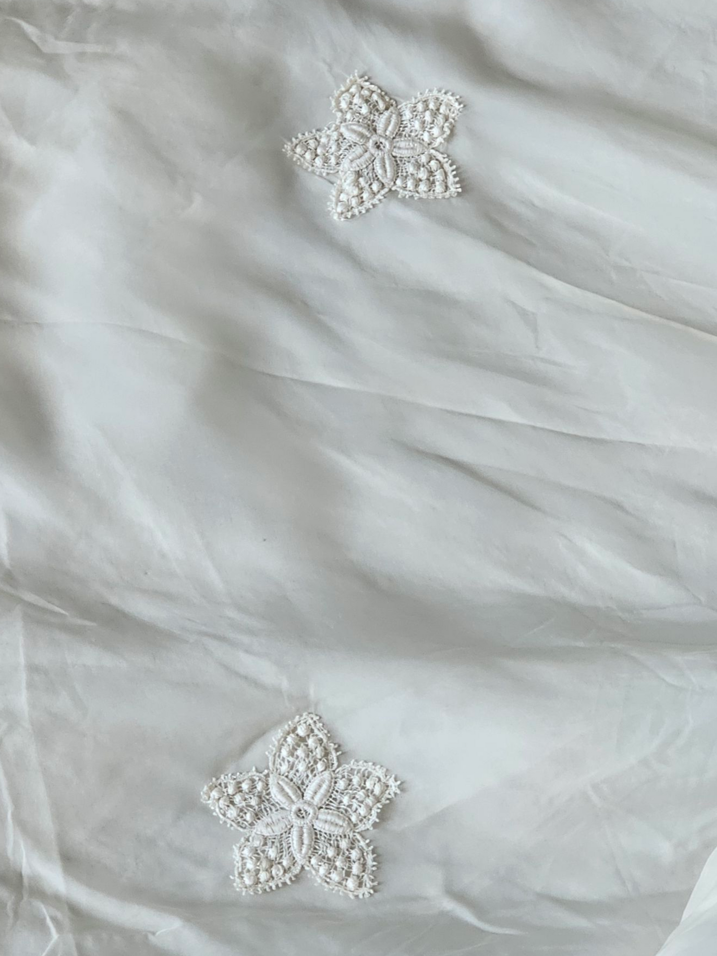 Vintage 60's Straight Cut Bateau Neck 3/4 Sleeve Wedding Gown W/Detachable Train