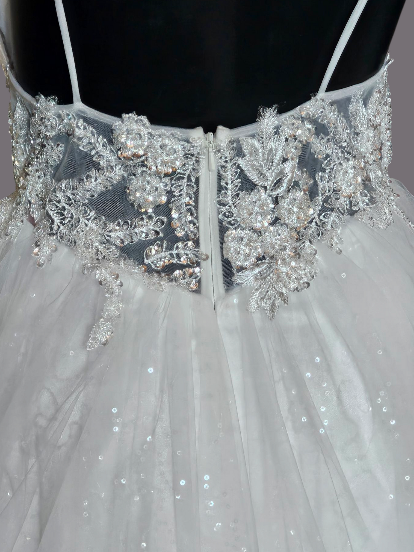 Spaghetti Strap Plunge - Everly Bridal