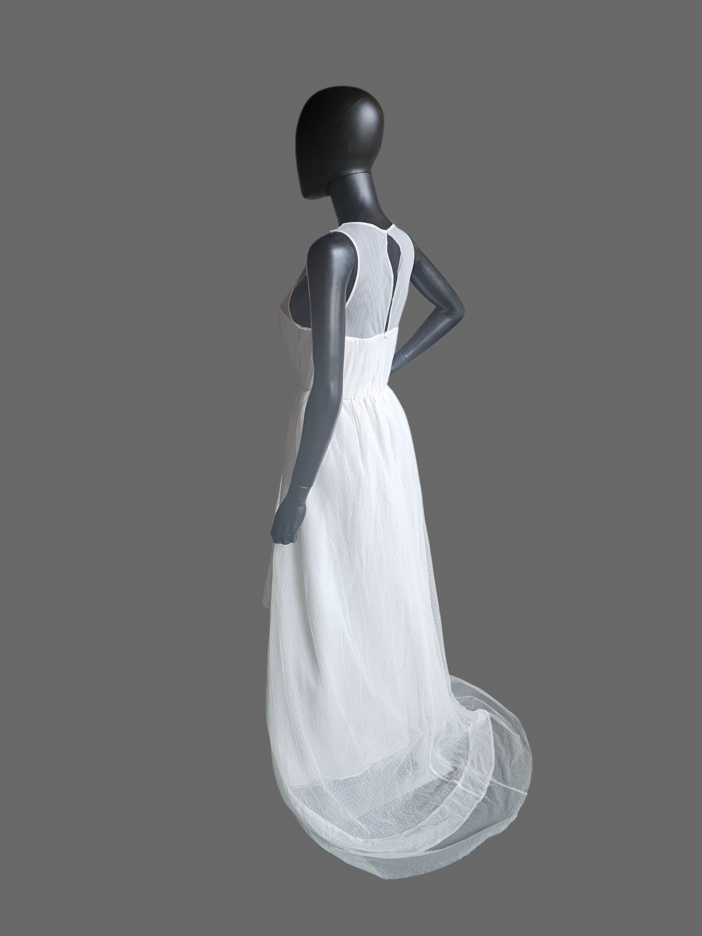Swiss Dot Illusion Sweetheart Wedding Dress - Geode