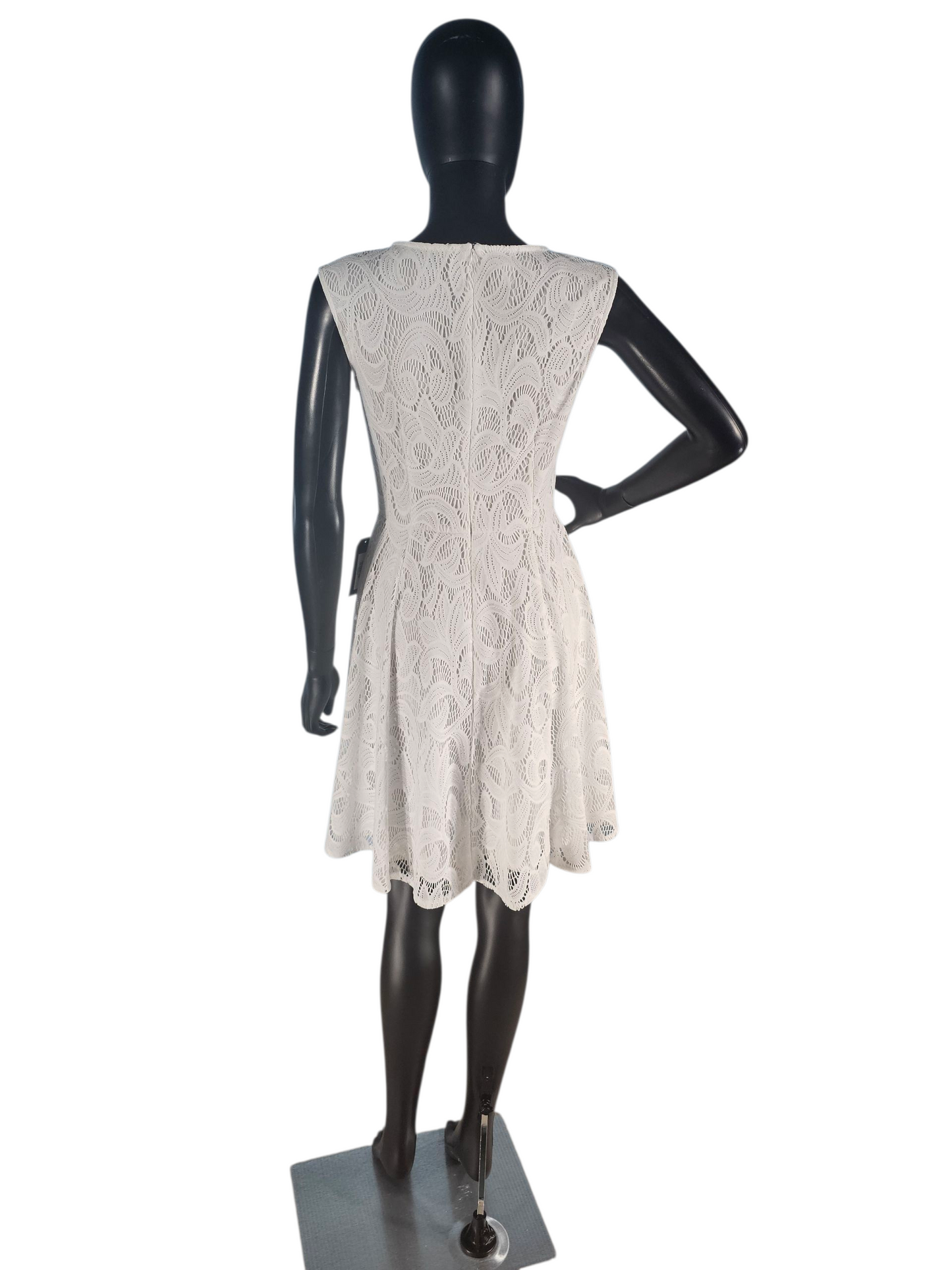 White Lace Short Dress - London Times