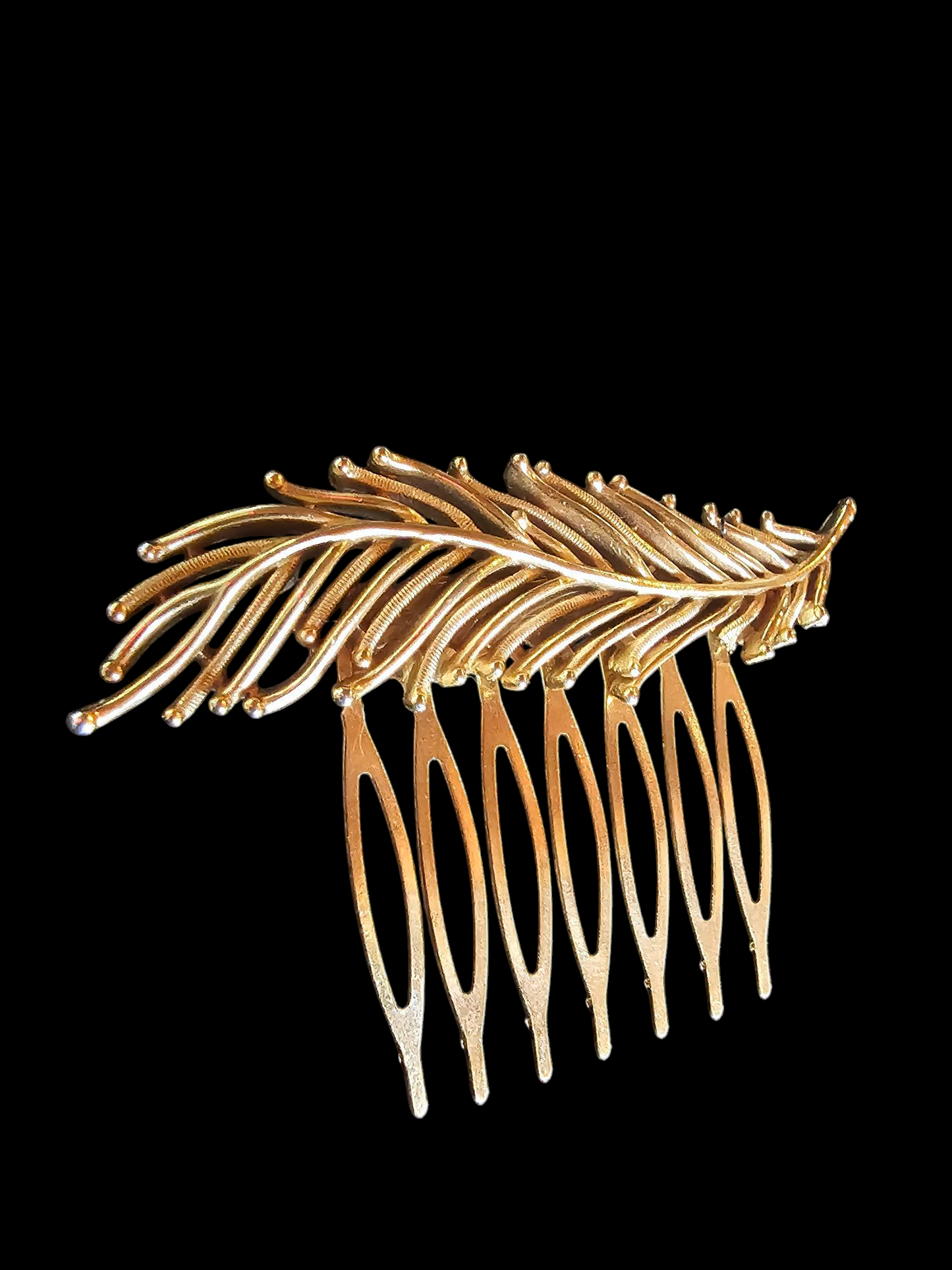 Gold Leaf Hair Comb