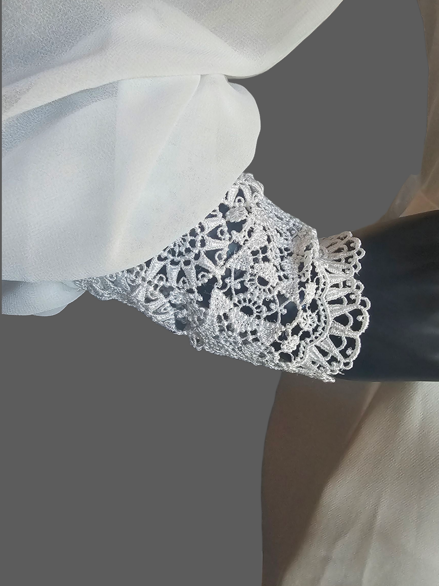 Square Neck Peasant Sleeve Boho Fitted Wedding Gown - Jenny Yoo