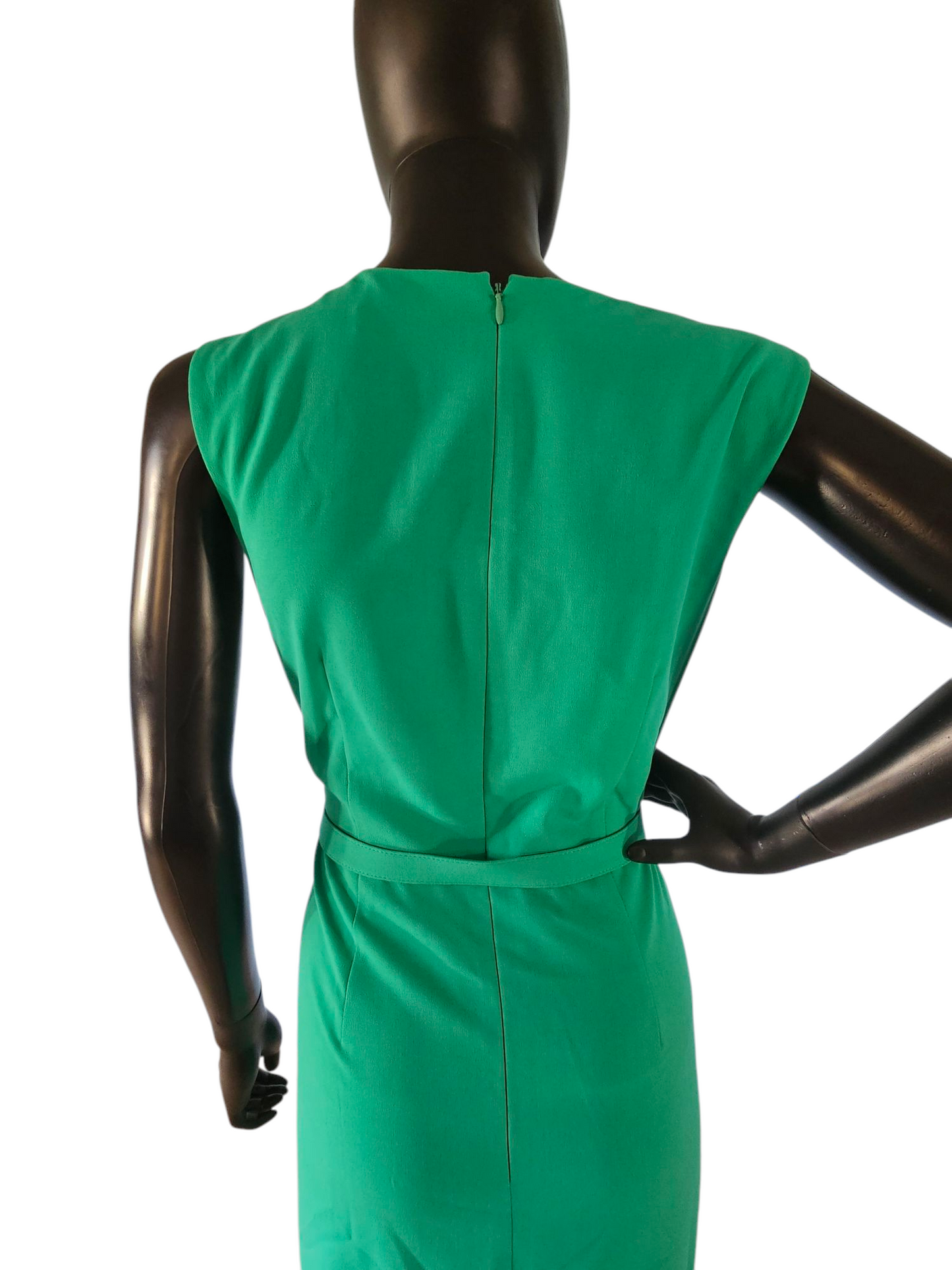 Kelly Green Belted Shift Dress - Nine West