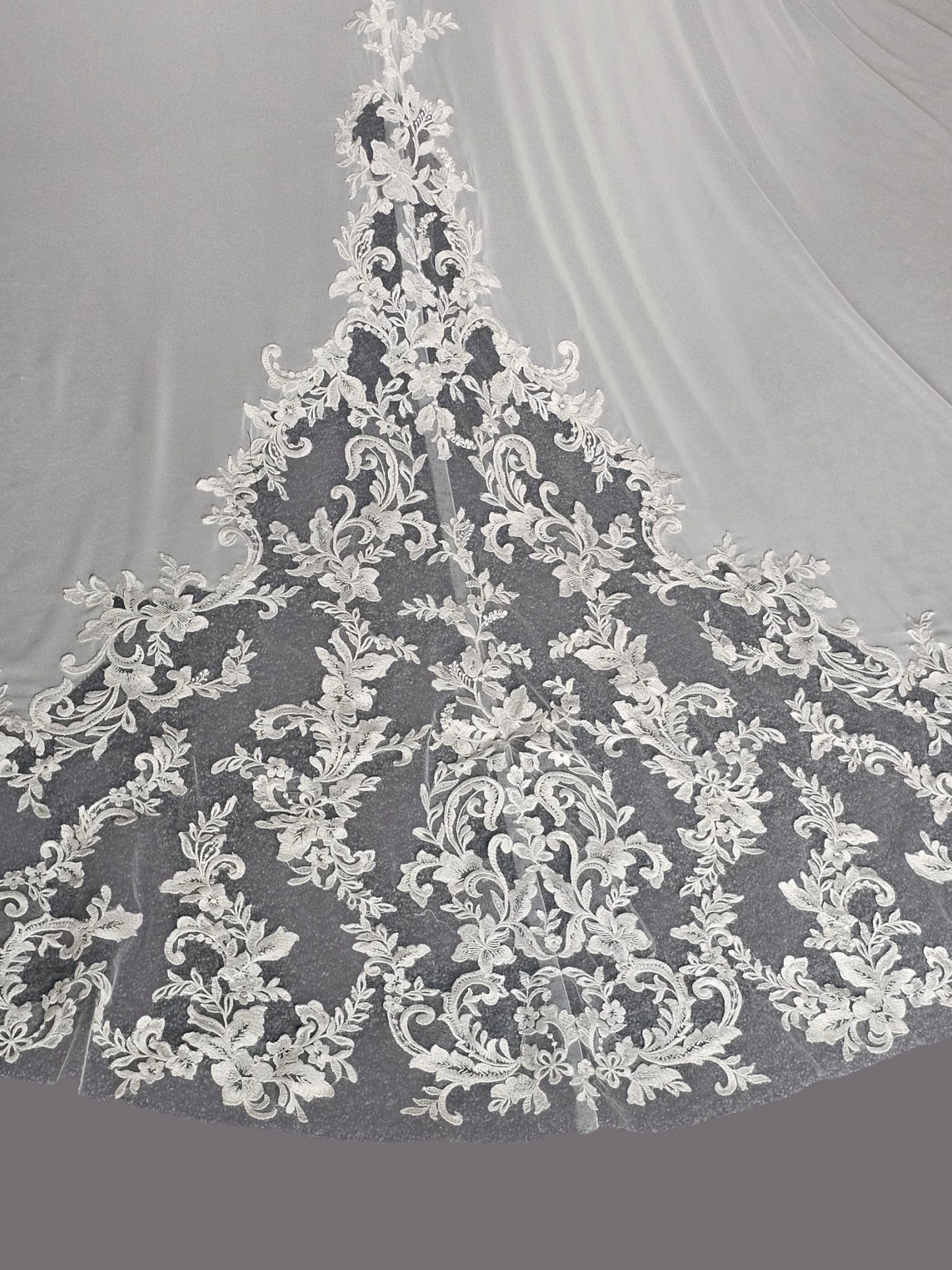 Ivory Chiffon V-Neck Open Back - Mori Lee