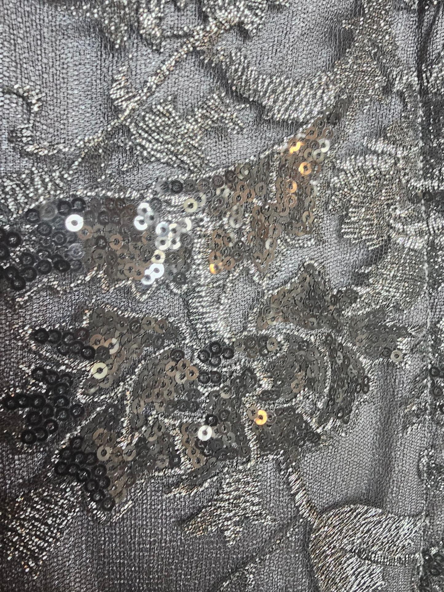 Black Floral Overlay Wide Sleeve Formal Dress - Montage