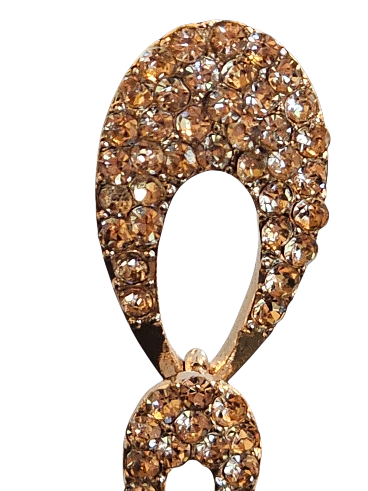 Rose Gold Long Drop Earring