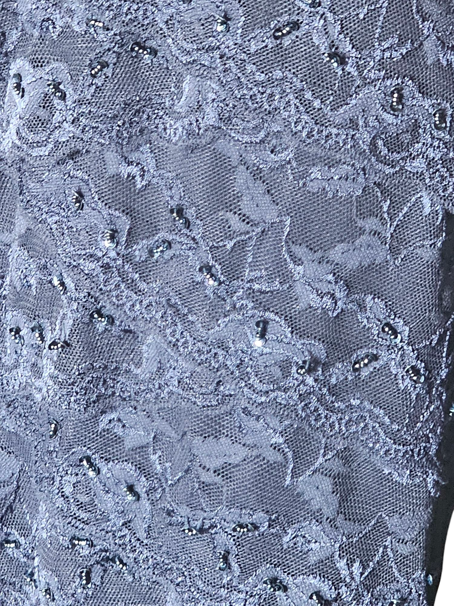 Navy Stretch Lace Cap Sleeve - PETITE