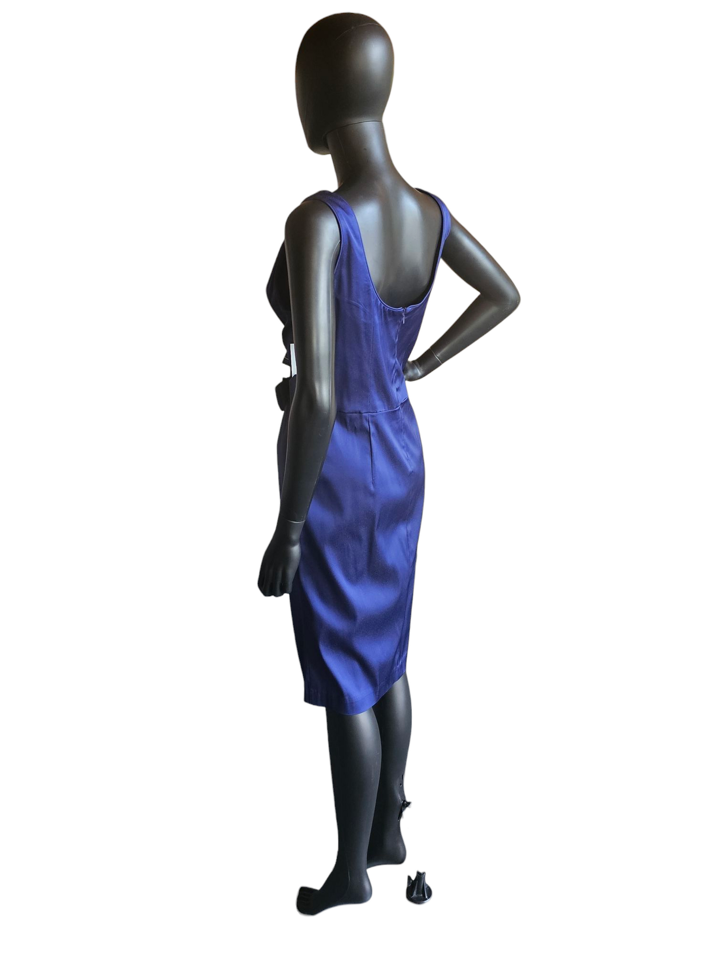 Navy Sheath Bow Cocktail Dress- Maggie London - NWT