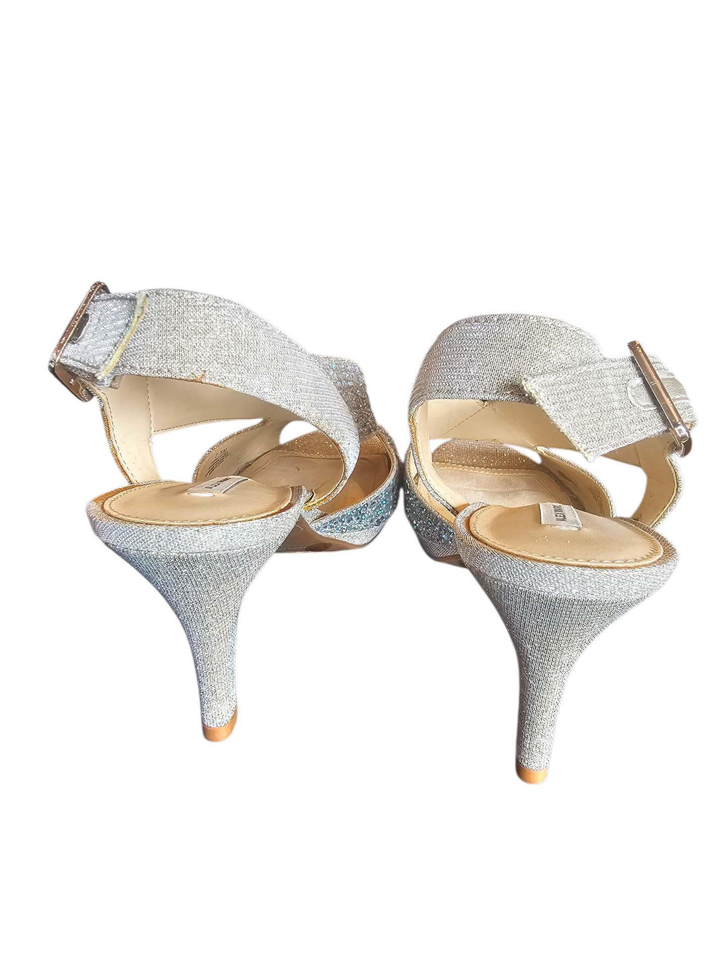 Iridescent Crystal Cross Sandal Shoe - Alex Marie