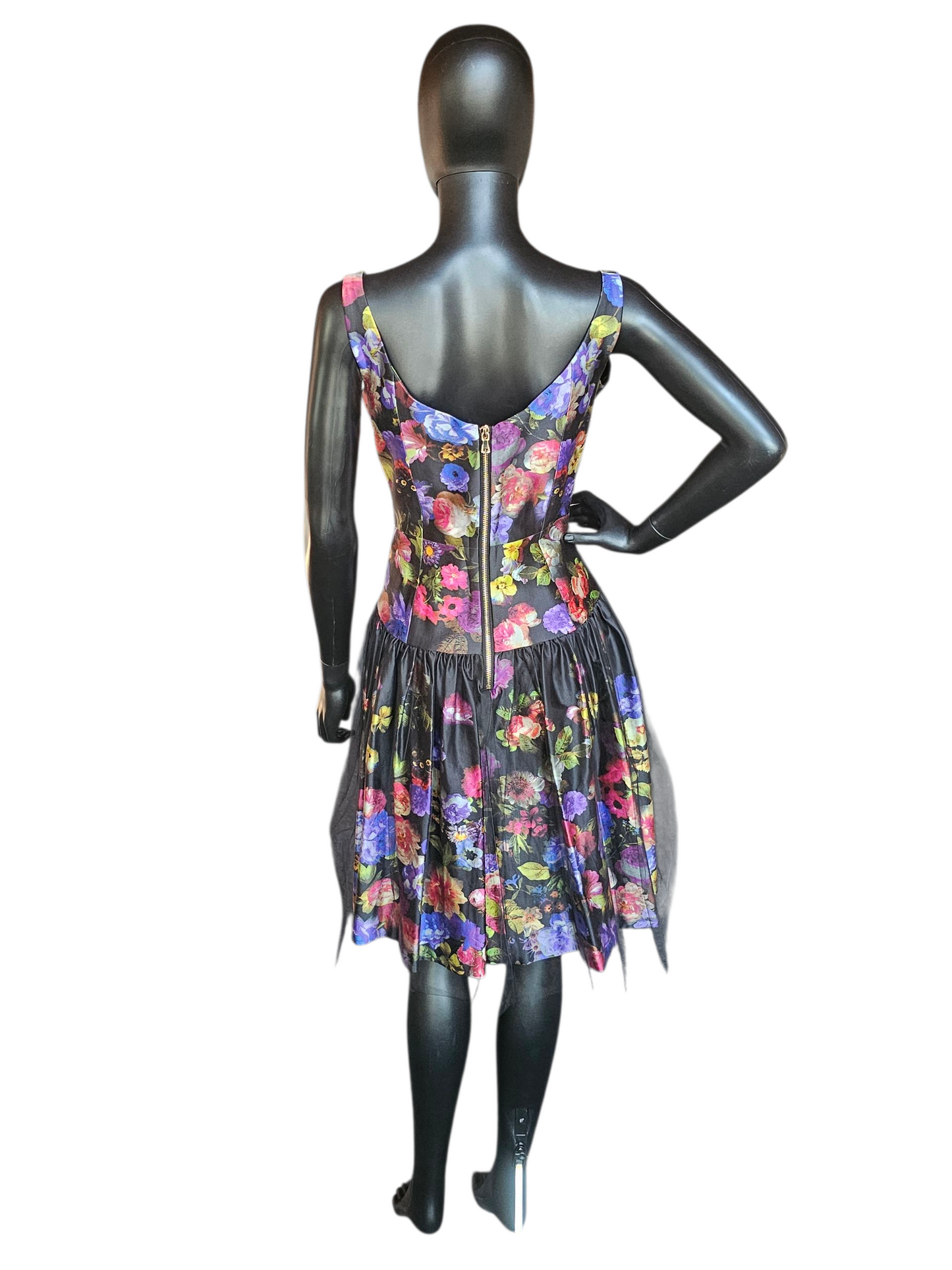 Black Floral Dress NWT - Milly