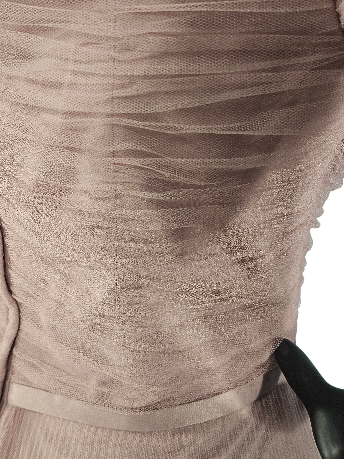 Desert Rose Accordion Net Off Shoulder Formal Dress - Mori Lee