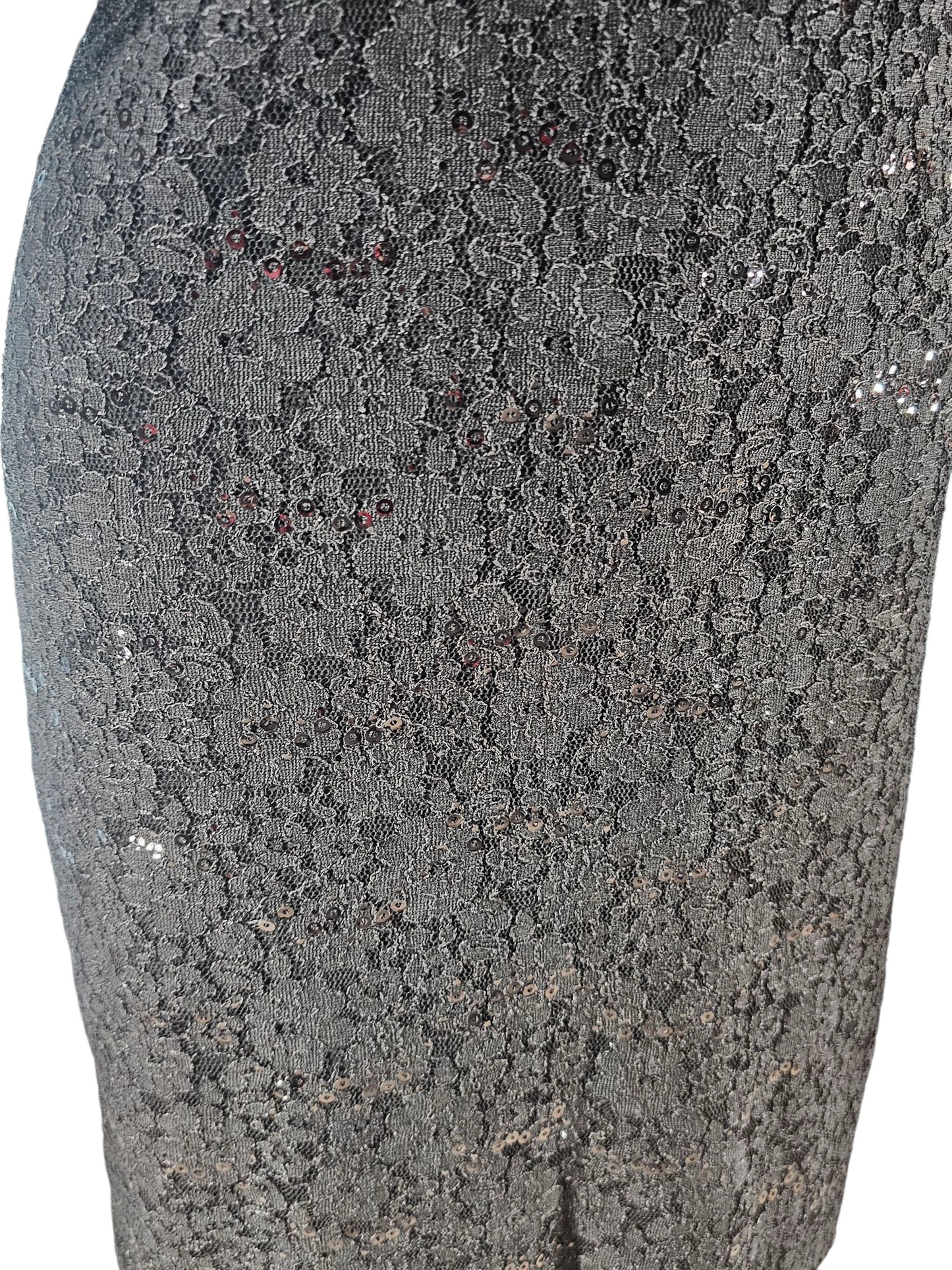 Black Sparkles Illusion V-Neck Cocktail Dress - Roz & Ali