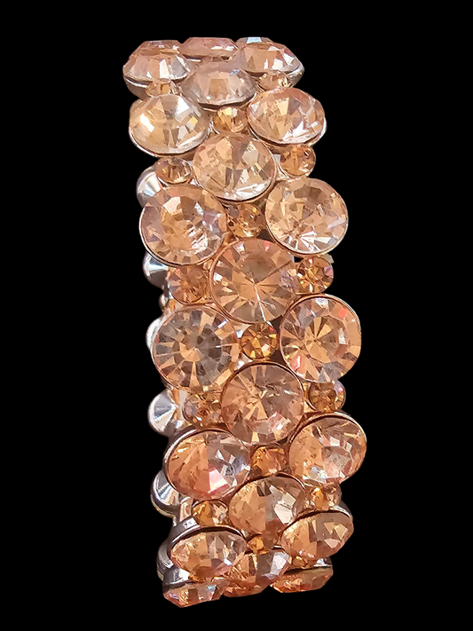 Rose Gold Crystal Stretch Bracelet