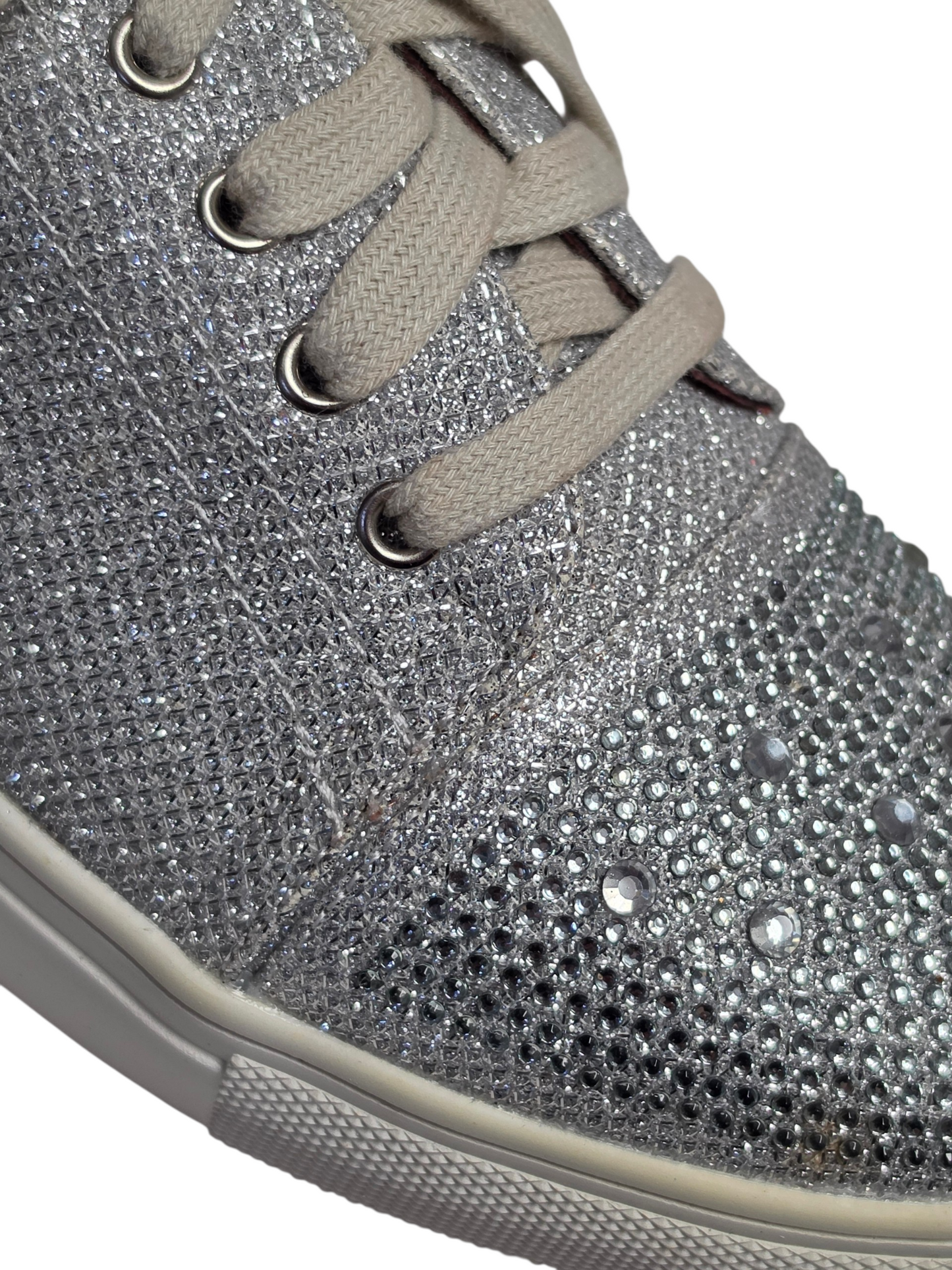 Silver Sparkle Tennis Shoes - Your Party Shoes