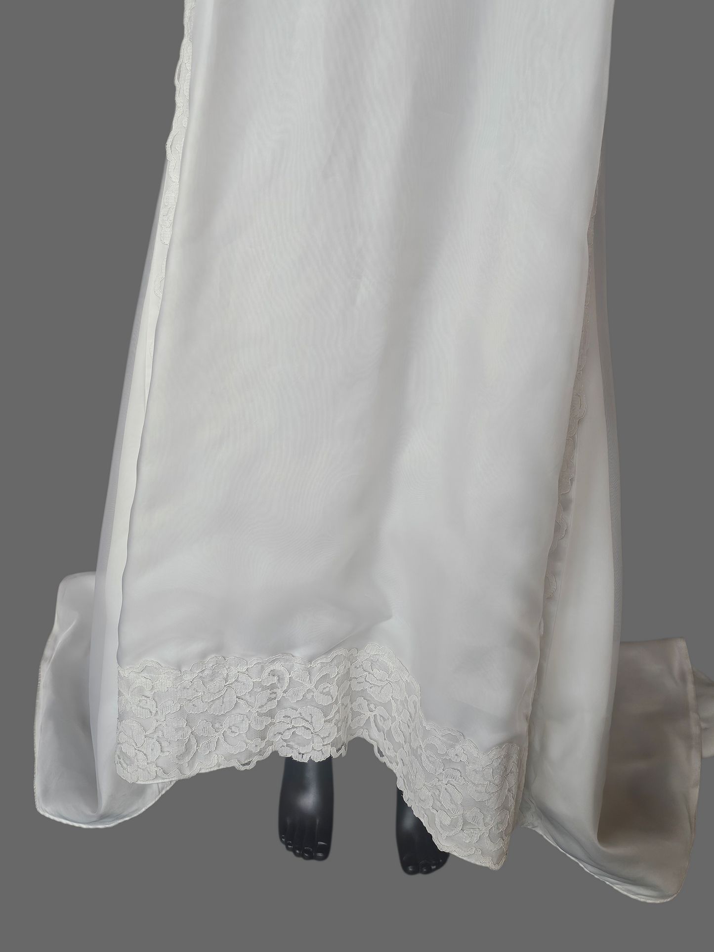 Vintage Lace Spaghetti Strap Boho Wedding Gown - Remade/Renewal