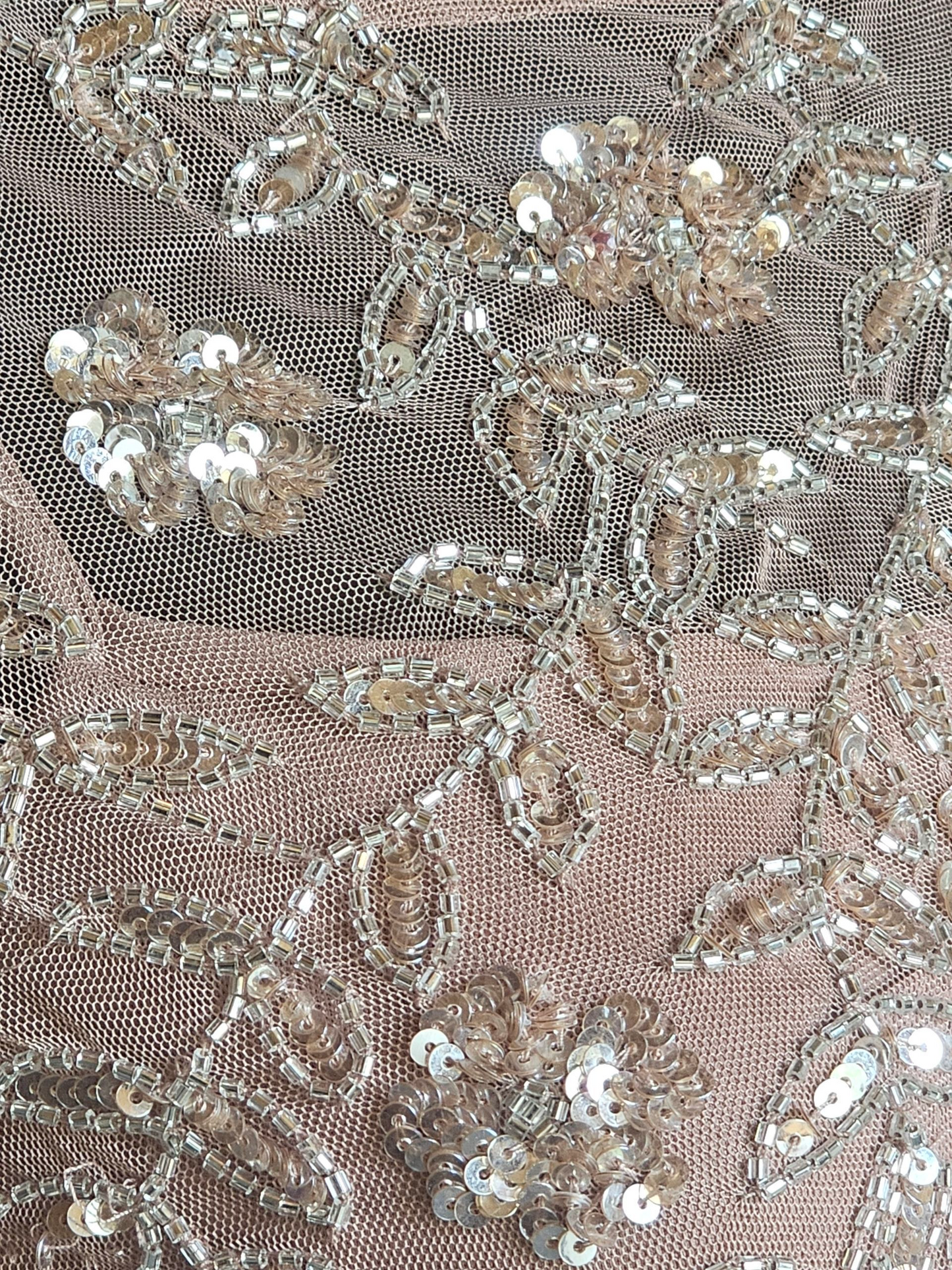 Rose Beaded 3/4 Sleeve Formal Dress - Aiden Mattox NWT