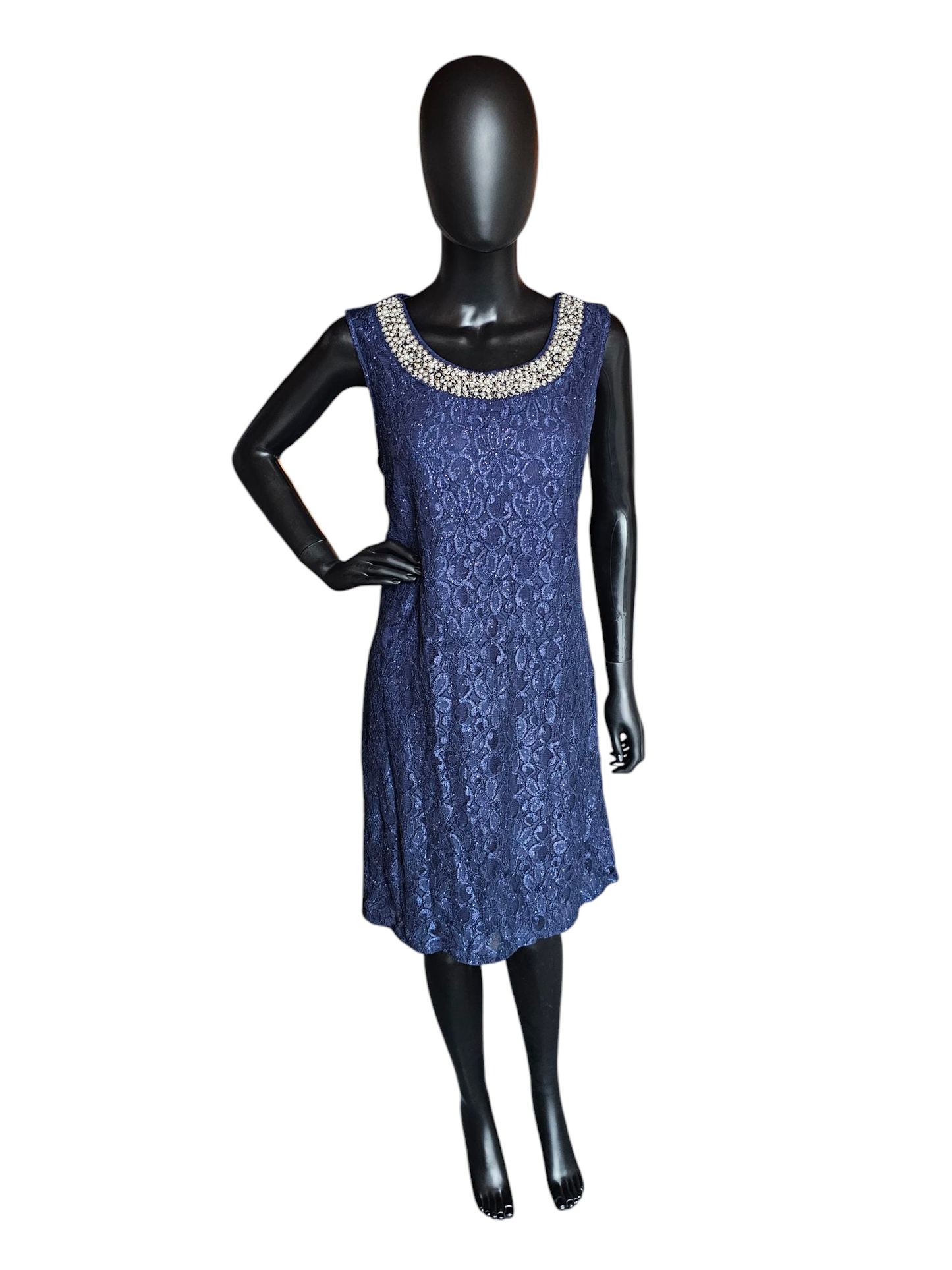 Navy Sparkle Lace Cocktail/Jacket