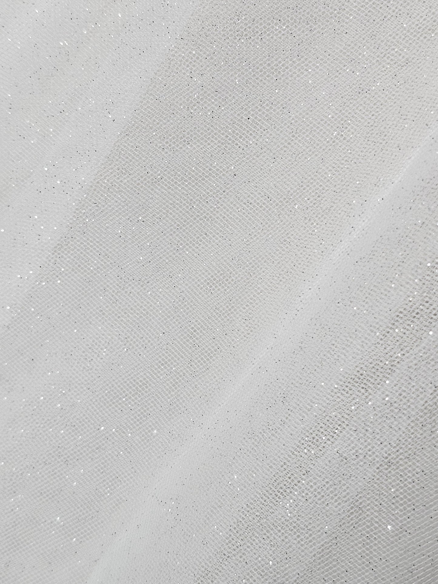 Silver Crystal/Glitter Tulle Ballgown Wedding Gown - Lucia