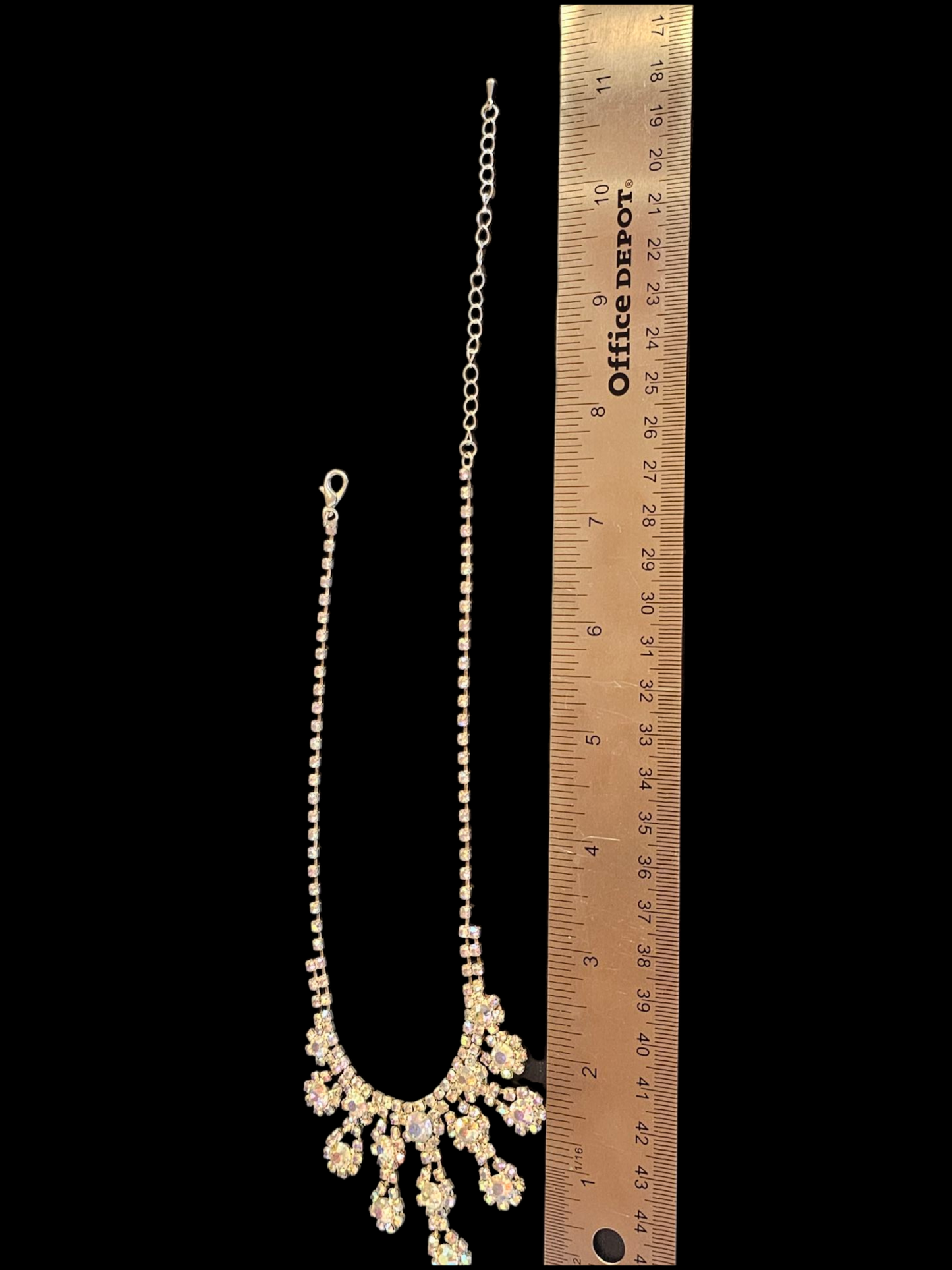 Iridescent Starburst Necklace/Earring Set