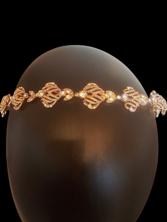 Rose Gold Crystal Deco Headband