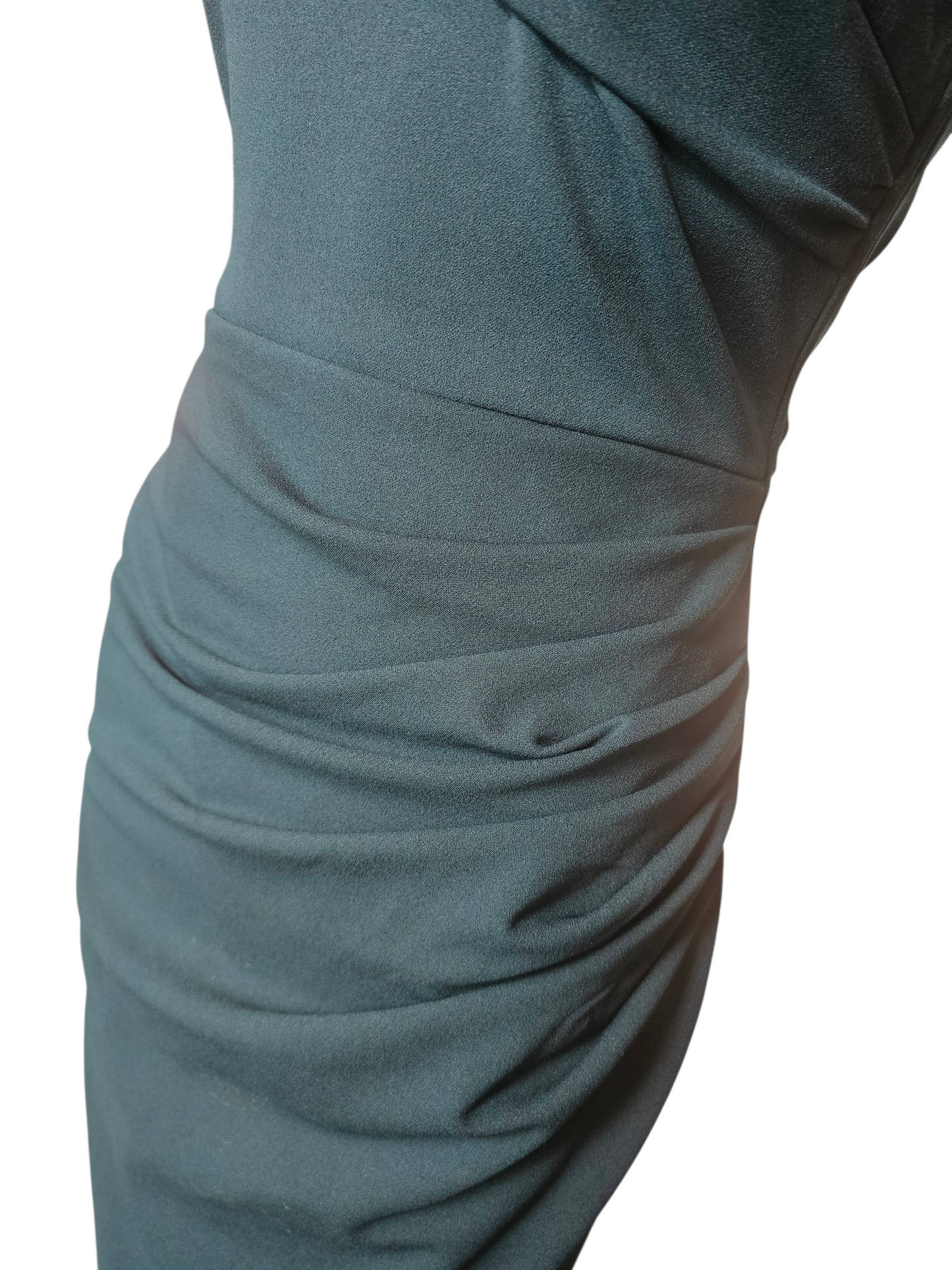 Forest Green Off Shoulder Stretch Jersey Formal Dress - Lulus