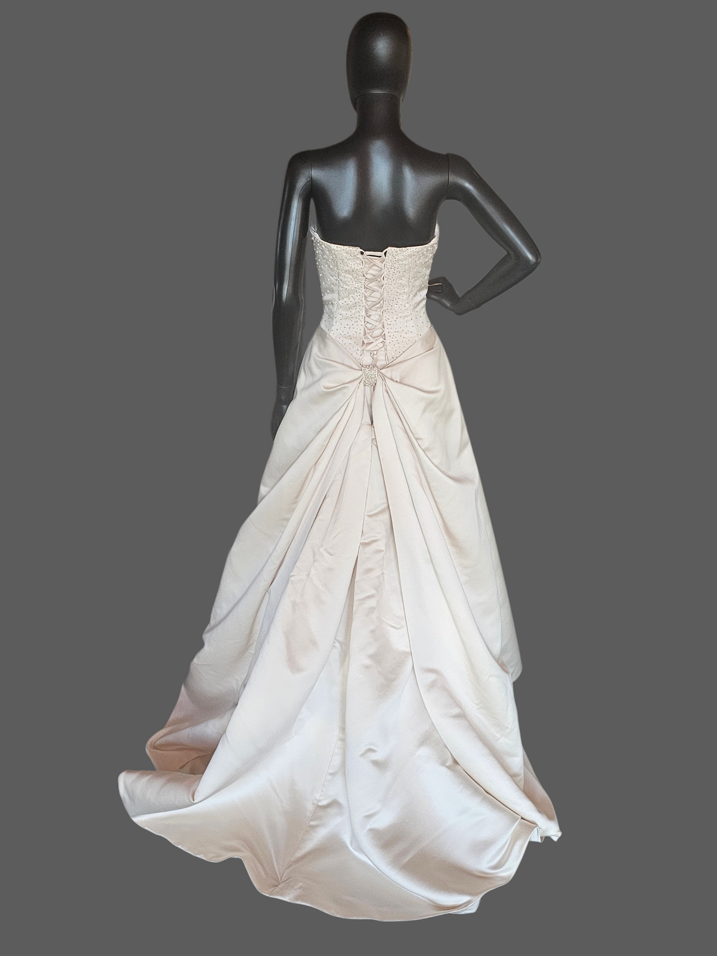 Champagne Strapless Satin - Maggie Sottero