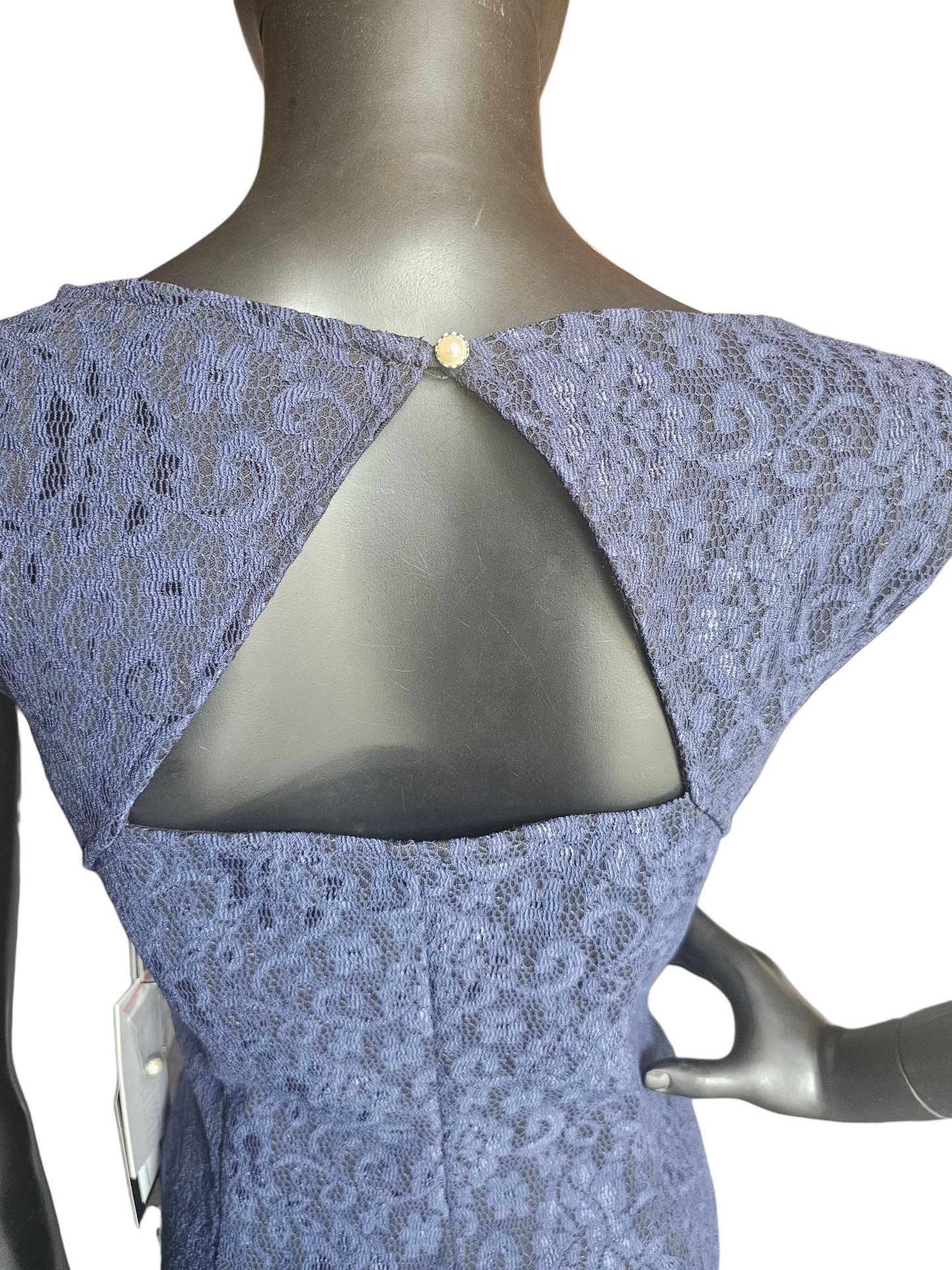 Black/Blue Lace Stretch Sheath NWT - Jennifer Lopez