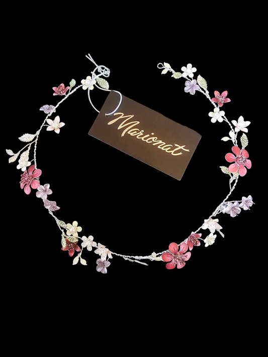 Multi-Colored Metal Floral Hair Accessory - Marionat