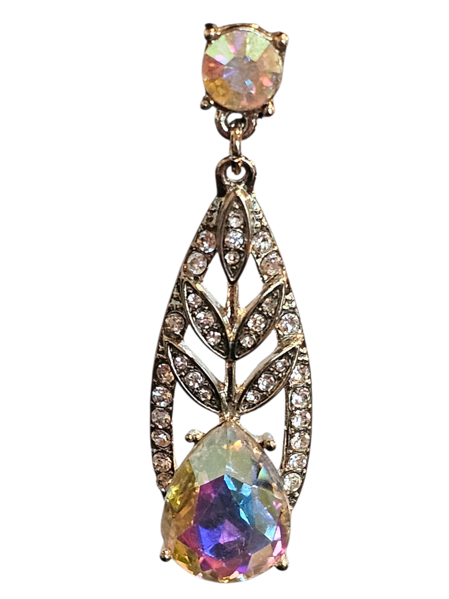 Iridecent Oval Earring