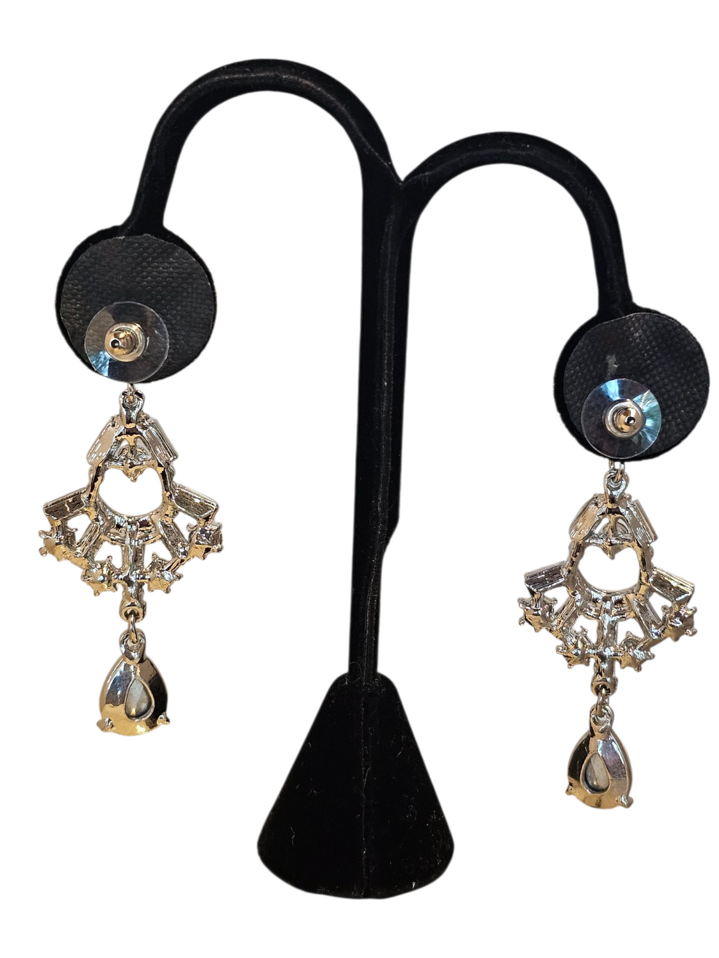 Large Iridecent Chandalier Earring