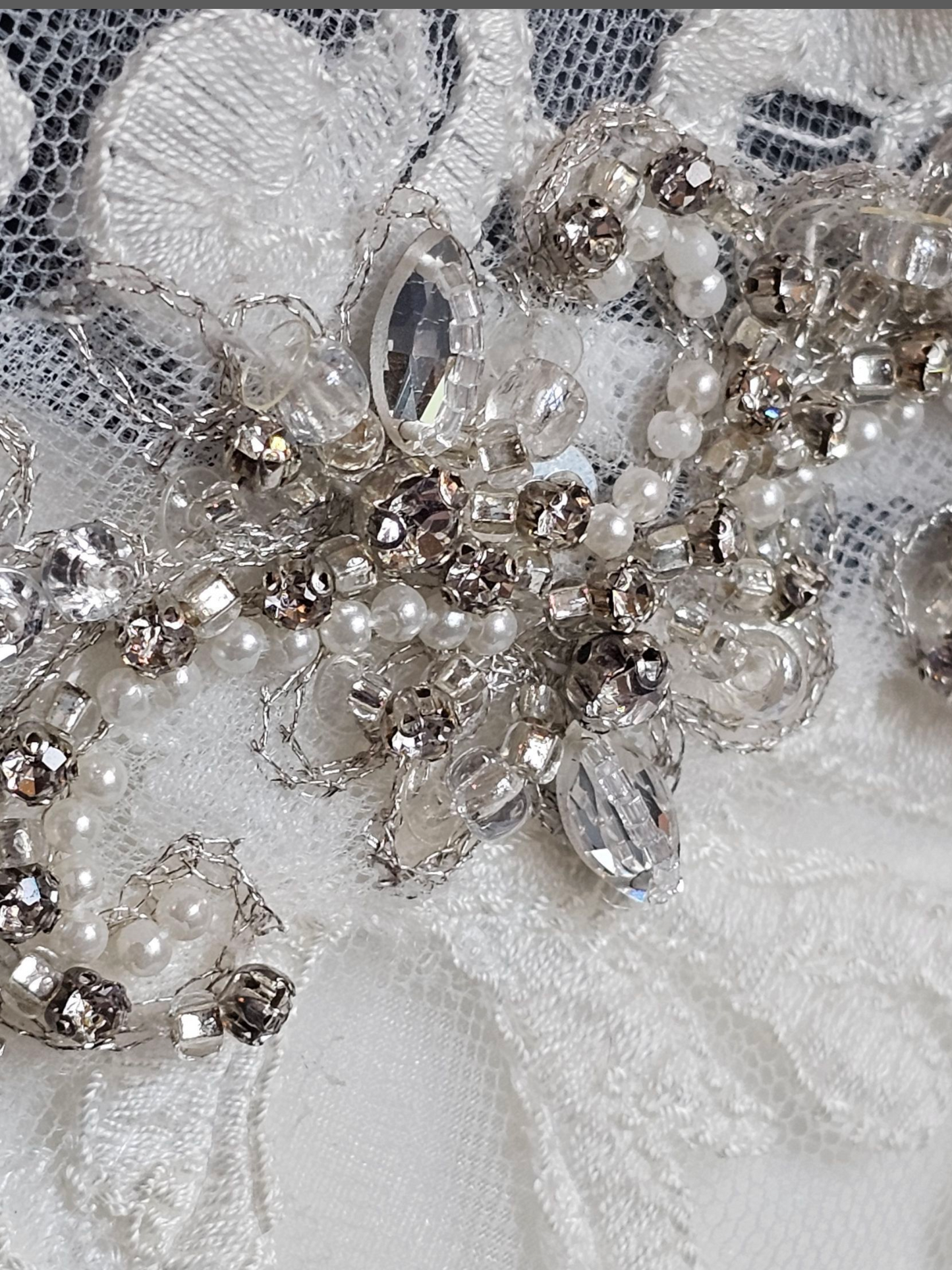 Ivory Lace Queen Anne Cap Sleeve Fit/Flare Wedding Gown - Mori Lee