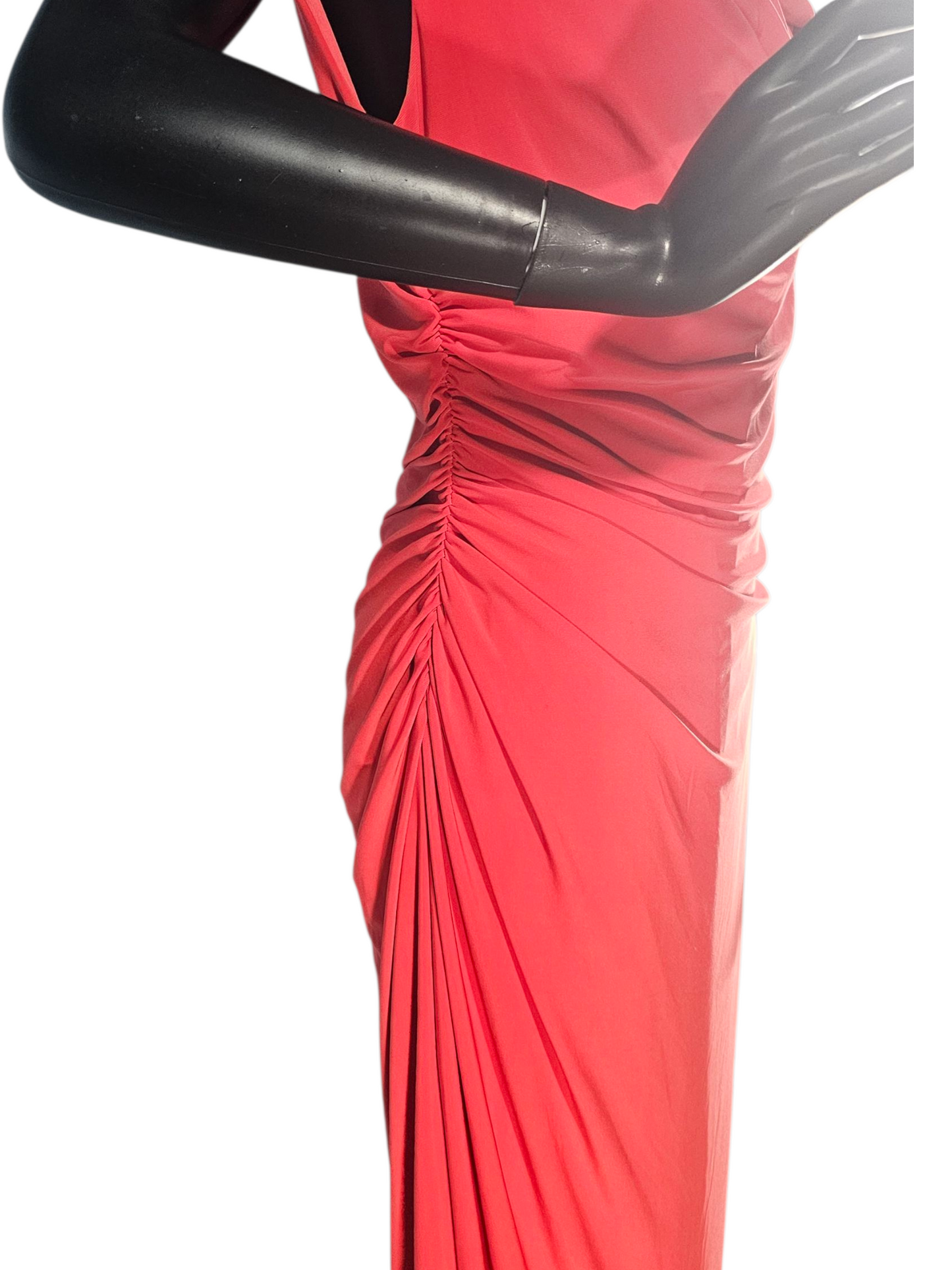 Orange Stretch Jersey Pullover Mid-Length Dress - Ronni Nicole