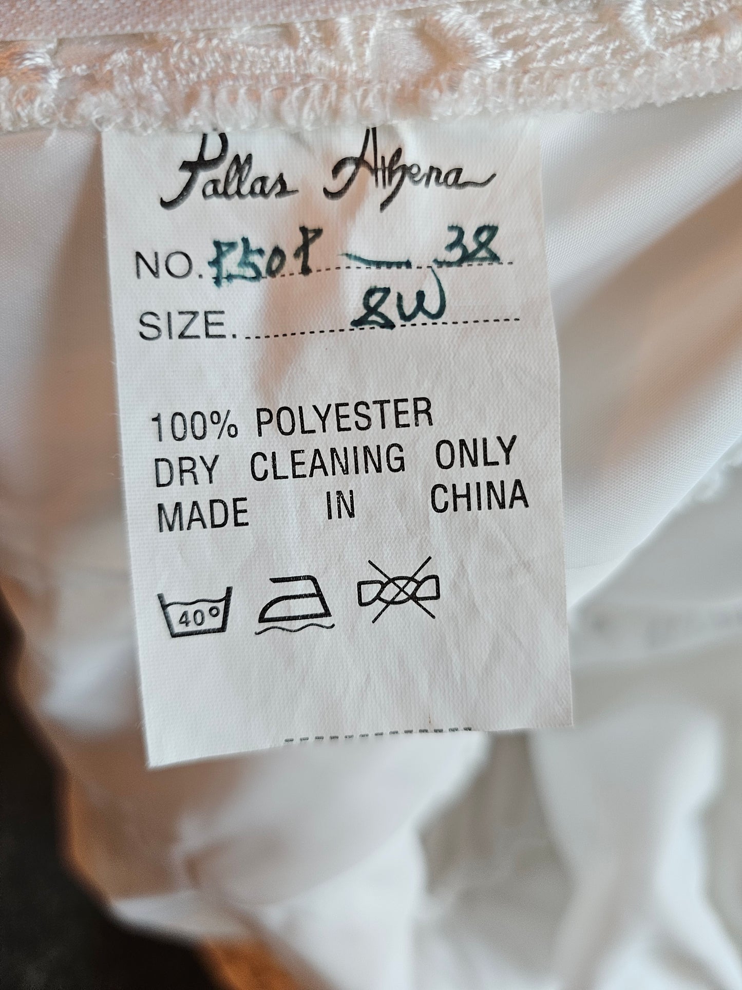 Floral Lace Bodice Long Sleeve Wedding Gown