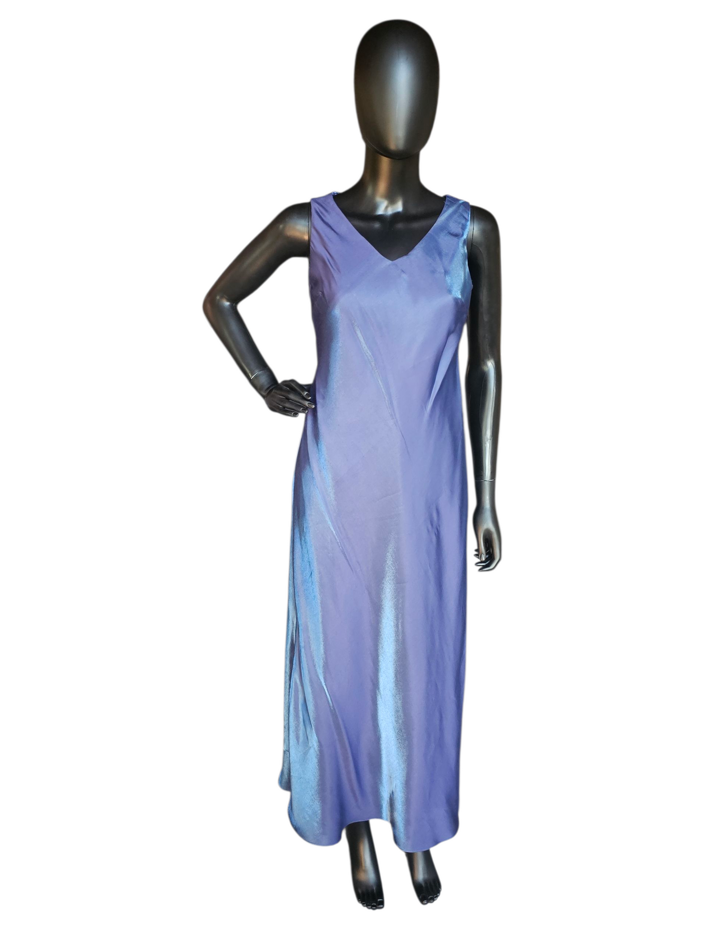 Iridescent Blue Sheath Formal Dress W/Jacket - Alex Evening - Petite