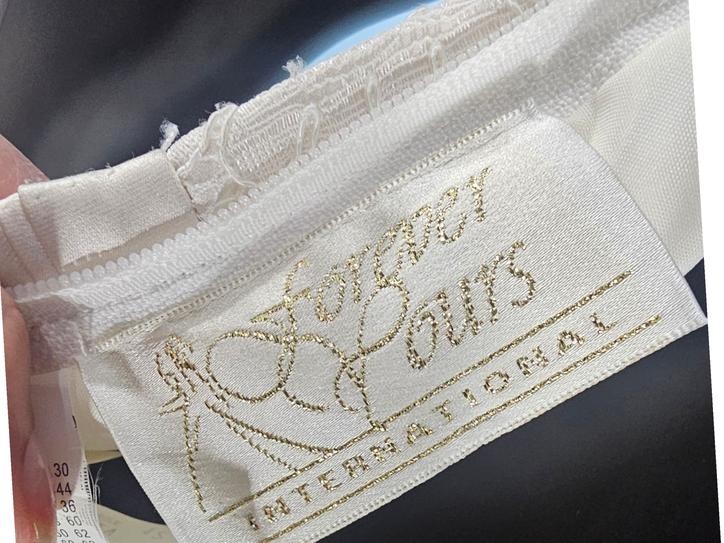 Ivory Lace/Satin Mid-Length Formal Dress - Forever Yours