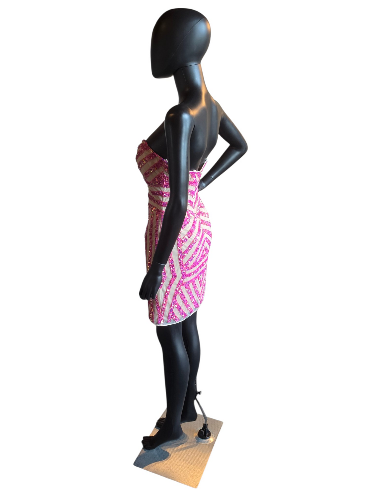 Raspberry Strapless Body Con - Primavera