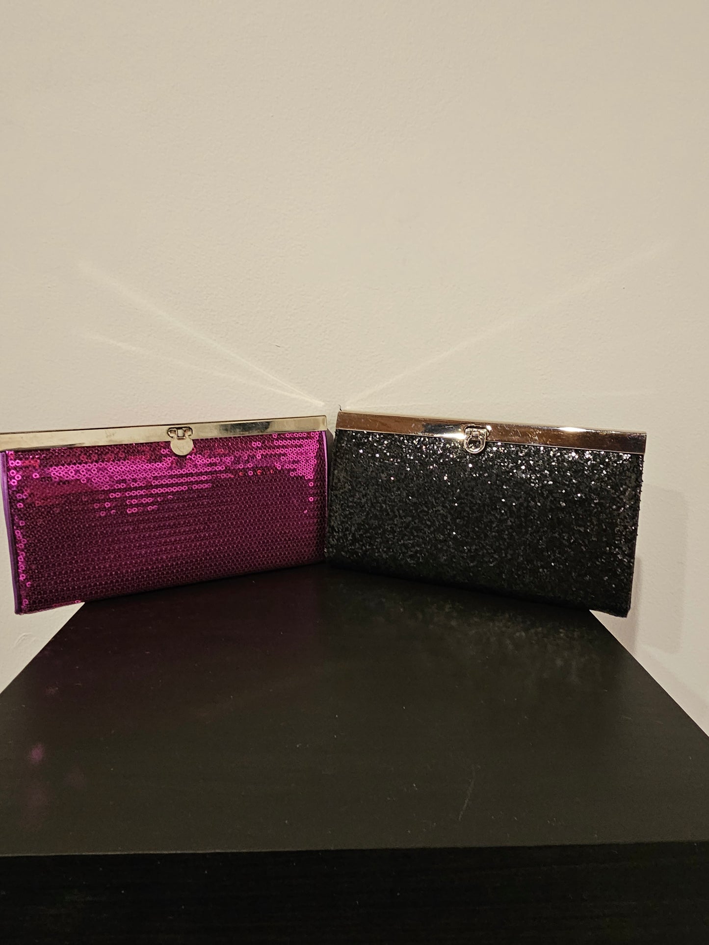 Hot Pink Sequin Clutch