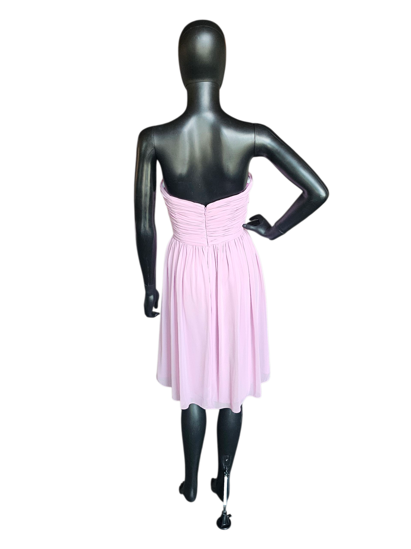 Orchid Chiffon Strapless Sweetheart Formal Dress - Alexia