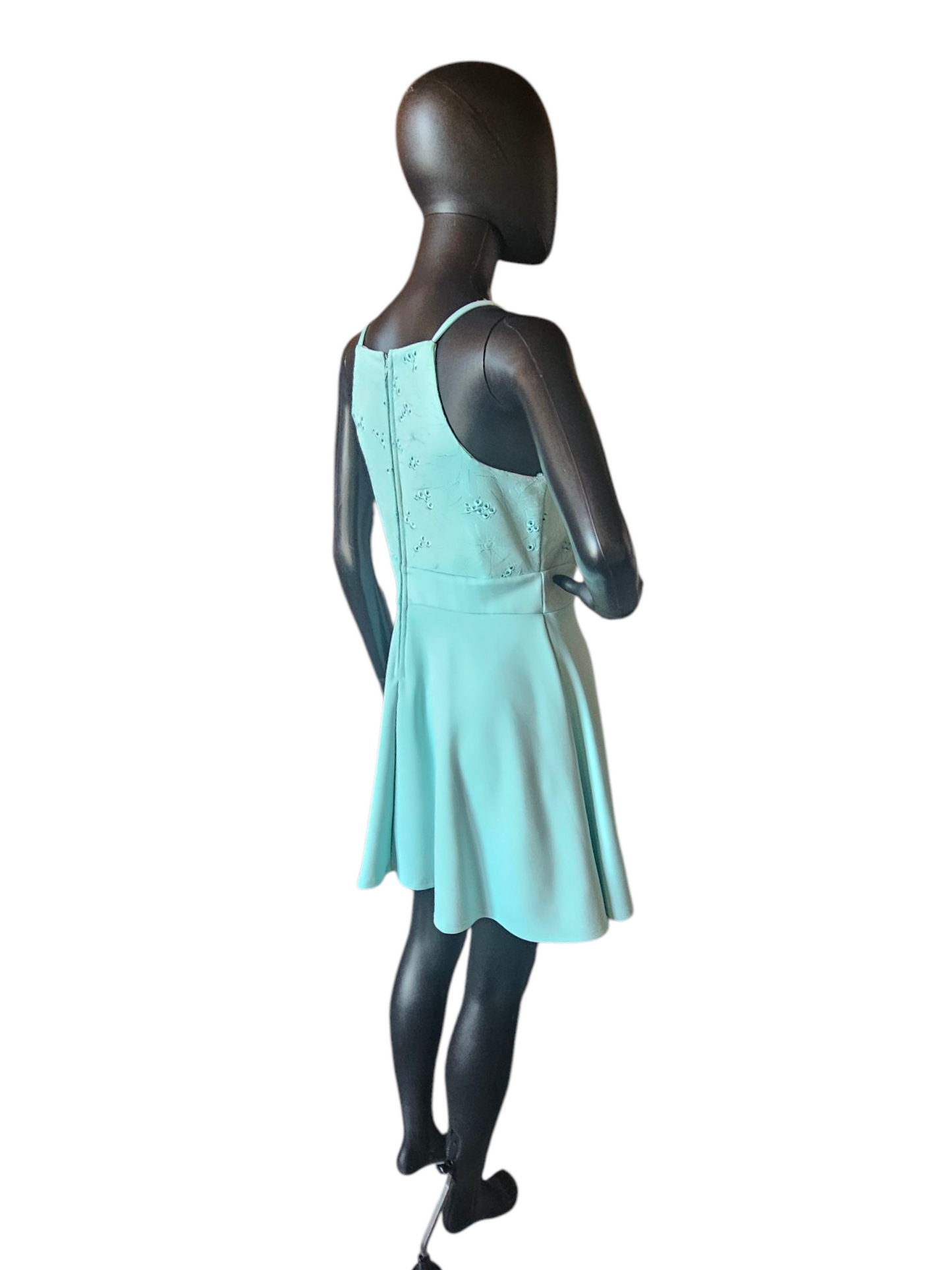Turquois Square Halter Chiffon Short Cocktail Dress - NWT Francesca's