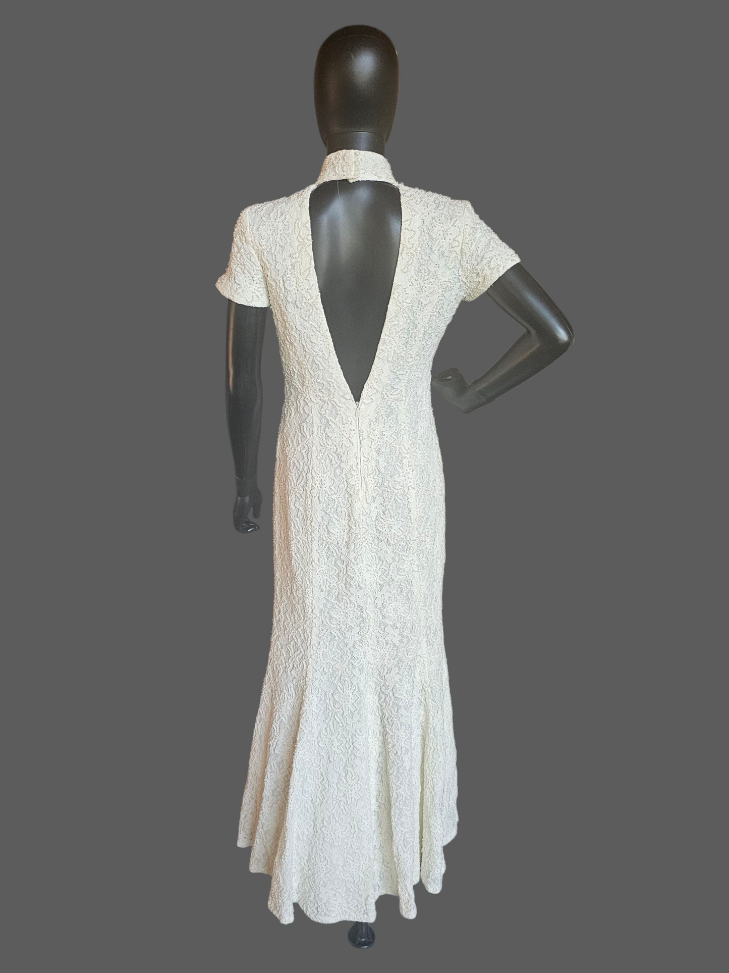 Vintage Beaded Cap Sleeve Fit/Flare - Cache